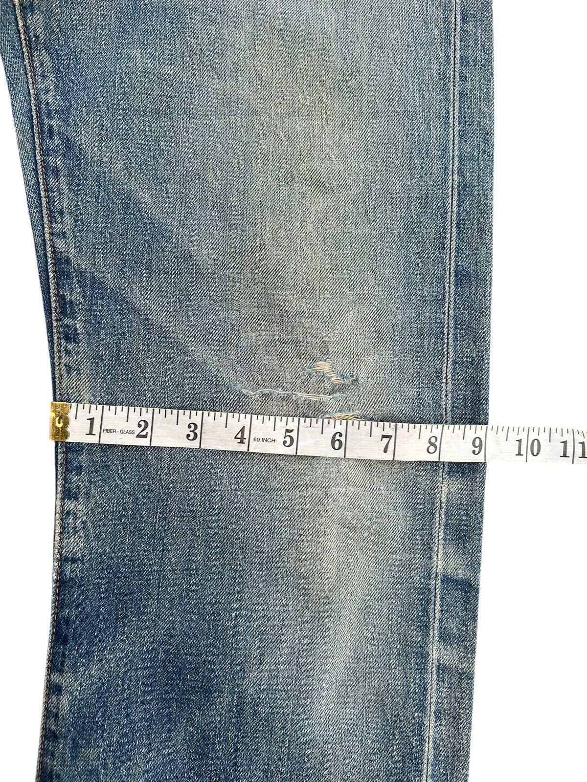Kapital Thrashed Vintage Levis big E Selvedge Denim Jeans Size US 30 / EU 46 - 23 Thumbnail