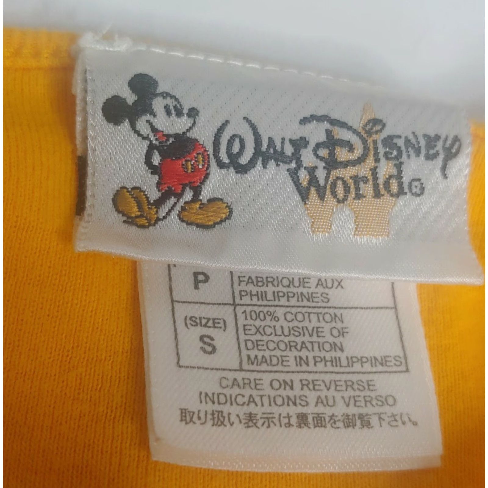 Disney VINTAGE Walt Disney World Shirt Mickey Minnie Mouse Small Long Sleeve Young Love Knit Yellow Womens Size S / US 4 / IT 40 - 5 Thumbnail