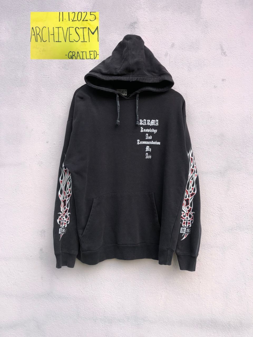 Japanese Brand Karma Flame Hoodie Logo Size US L / EU 52-54 / 3 - 2 Thumbnail