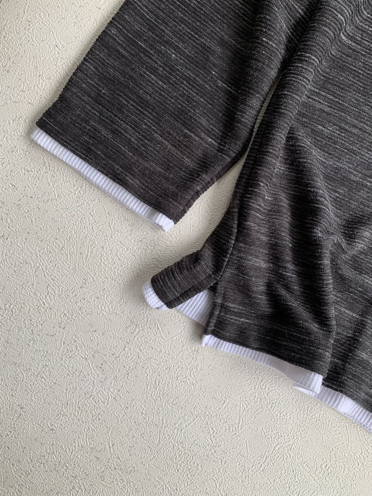 Japanese Brand Double Layer Defective Stuct Longsleeve issey miyake style Size US L / EU 52-54 / 3 - 7 Thumbnail