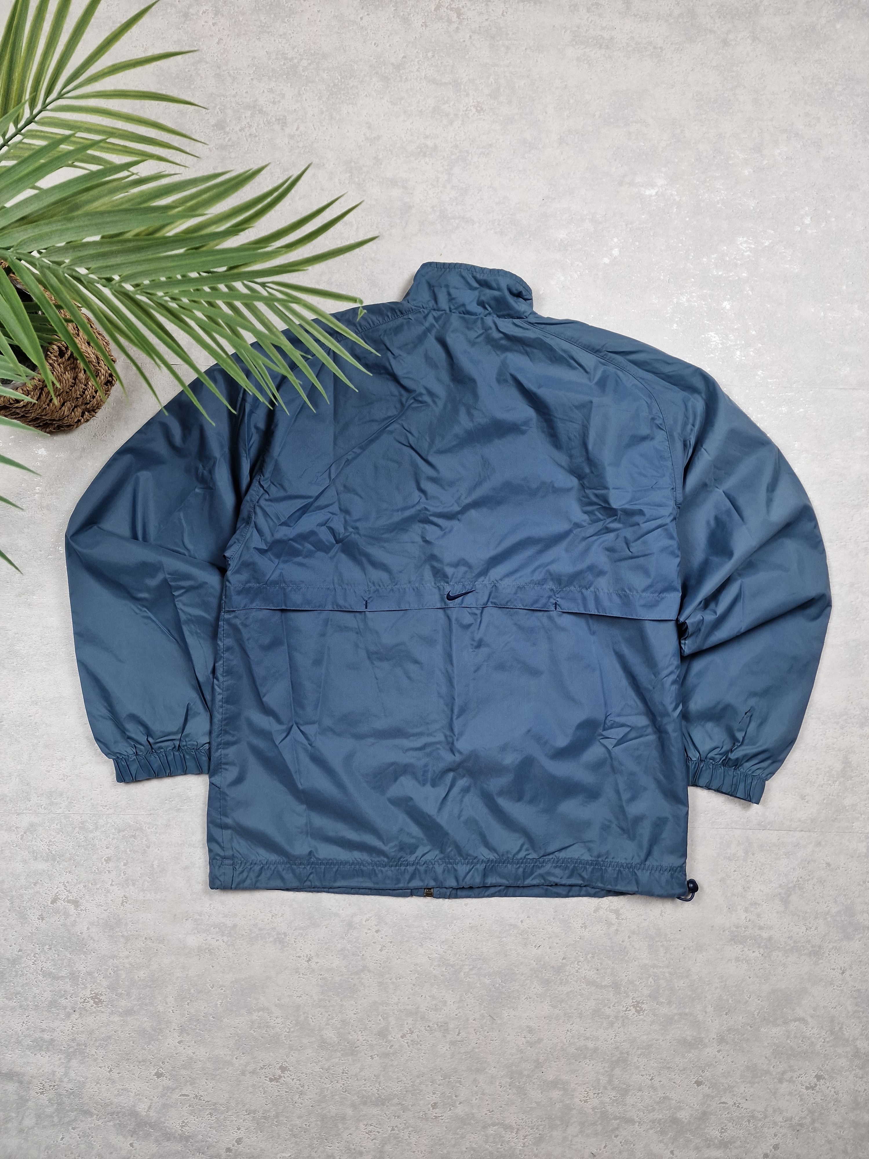 Nike × Vintage 00s Nike Retro Logo Vintage Y2K Oversized Nylon Retro Jacket Size US S / EU 44-46 / 1 - 5 Thumbnail