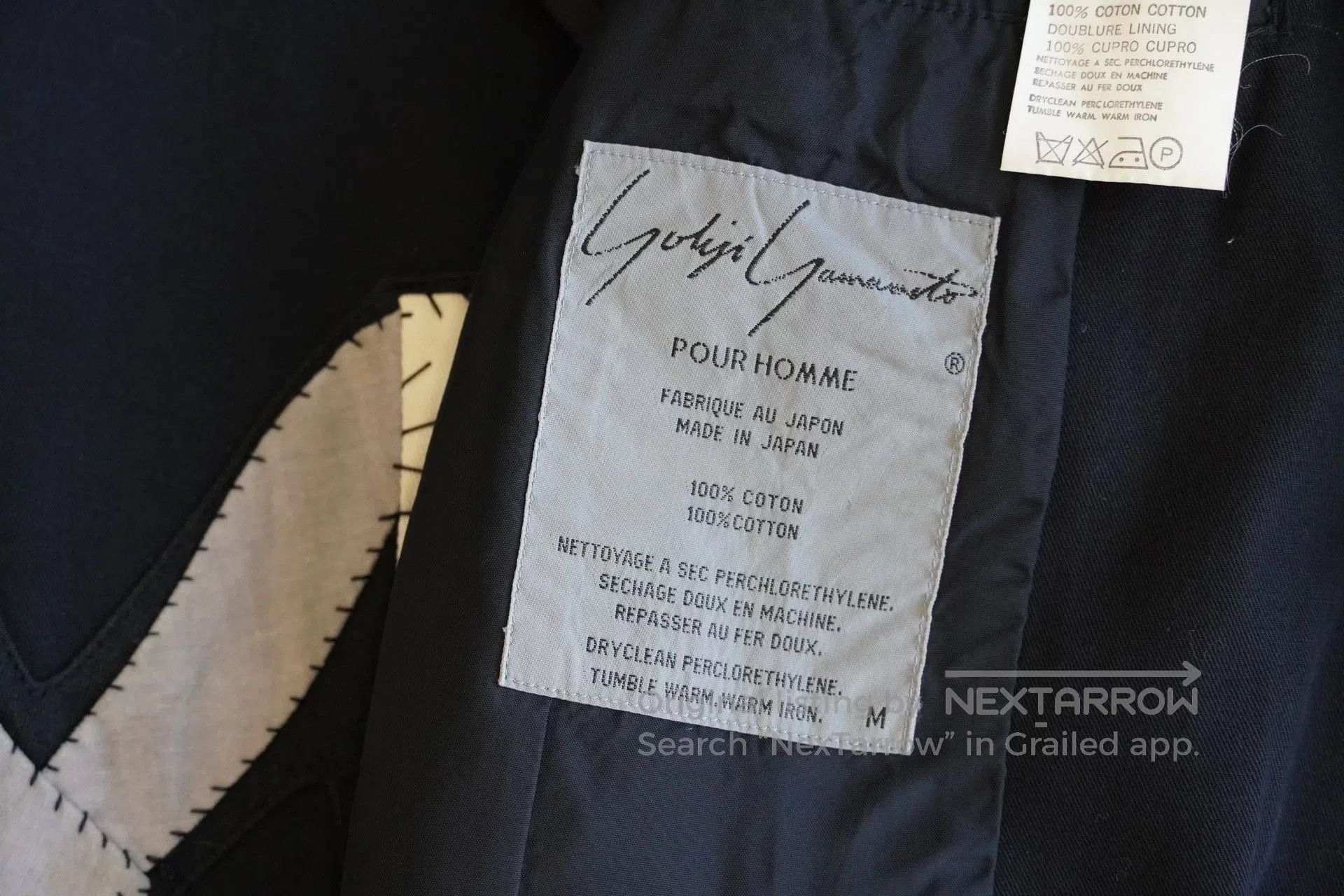 Yohji Yamamoto Yohji Yamamoto Letter Patch Jacket. Size US M / EU 48-50 / 2 - 7 Thumbnail
