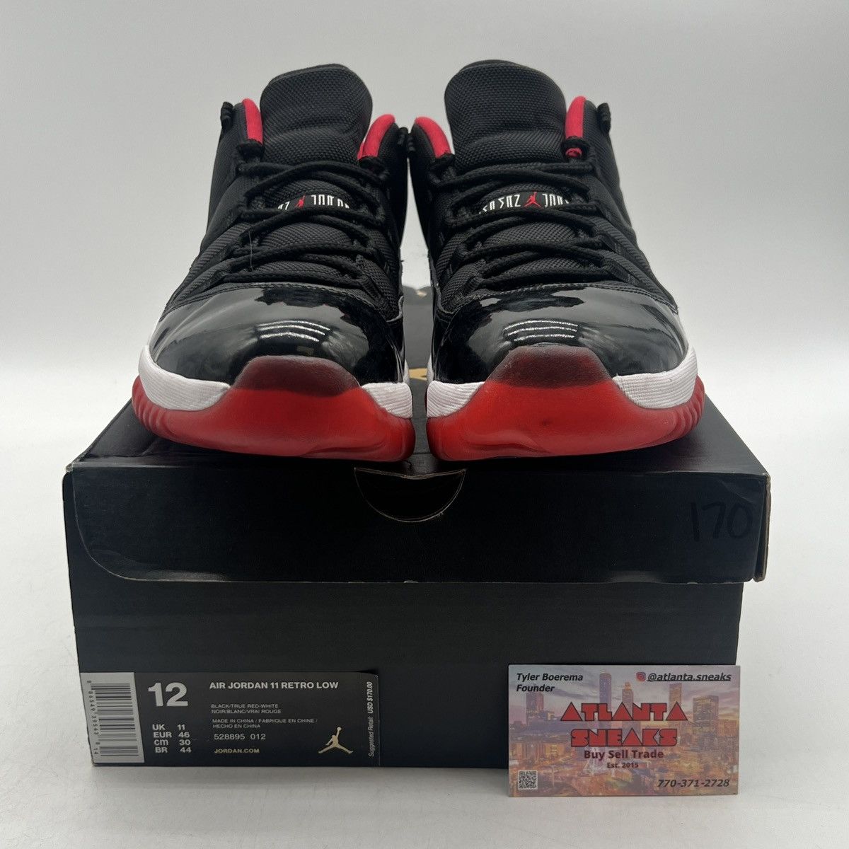 Jordan Brand Air Jordan 11 low bred Size US 12 / EU 45 - 2 Thumbnail