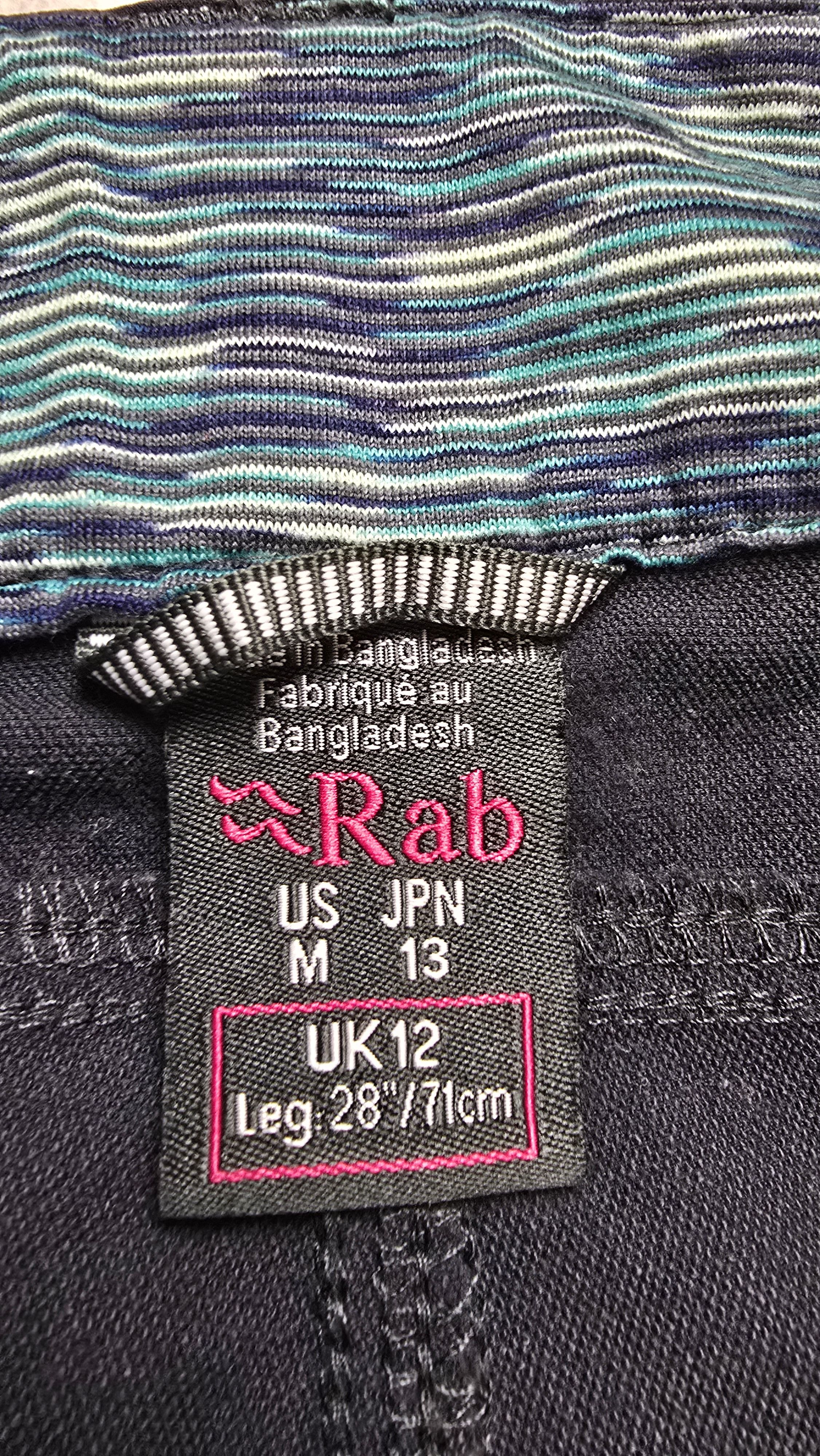 Rab RAB TROUSERS LINEAR MATRIX PANTS US M/UK 12 Size 28" / US 6 / IT 42 - 18 Thumbnail