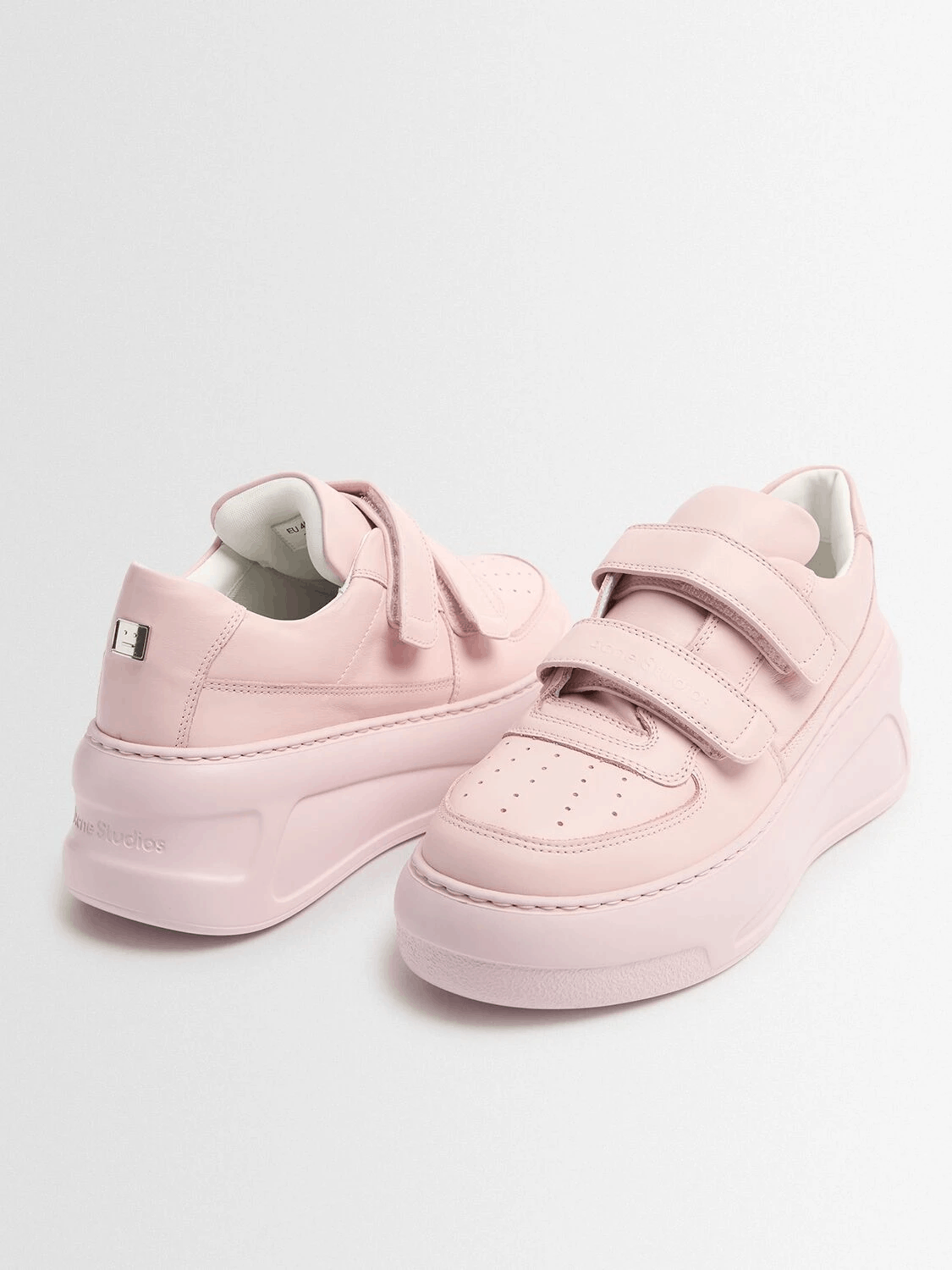 Acne Studios ACNE STUDIOS Steffey Pink Strap Platform Sneakers New Size US 11 / IT 41 - 1 Thumbnail