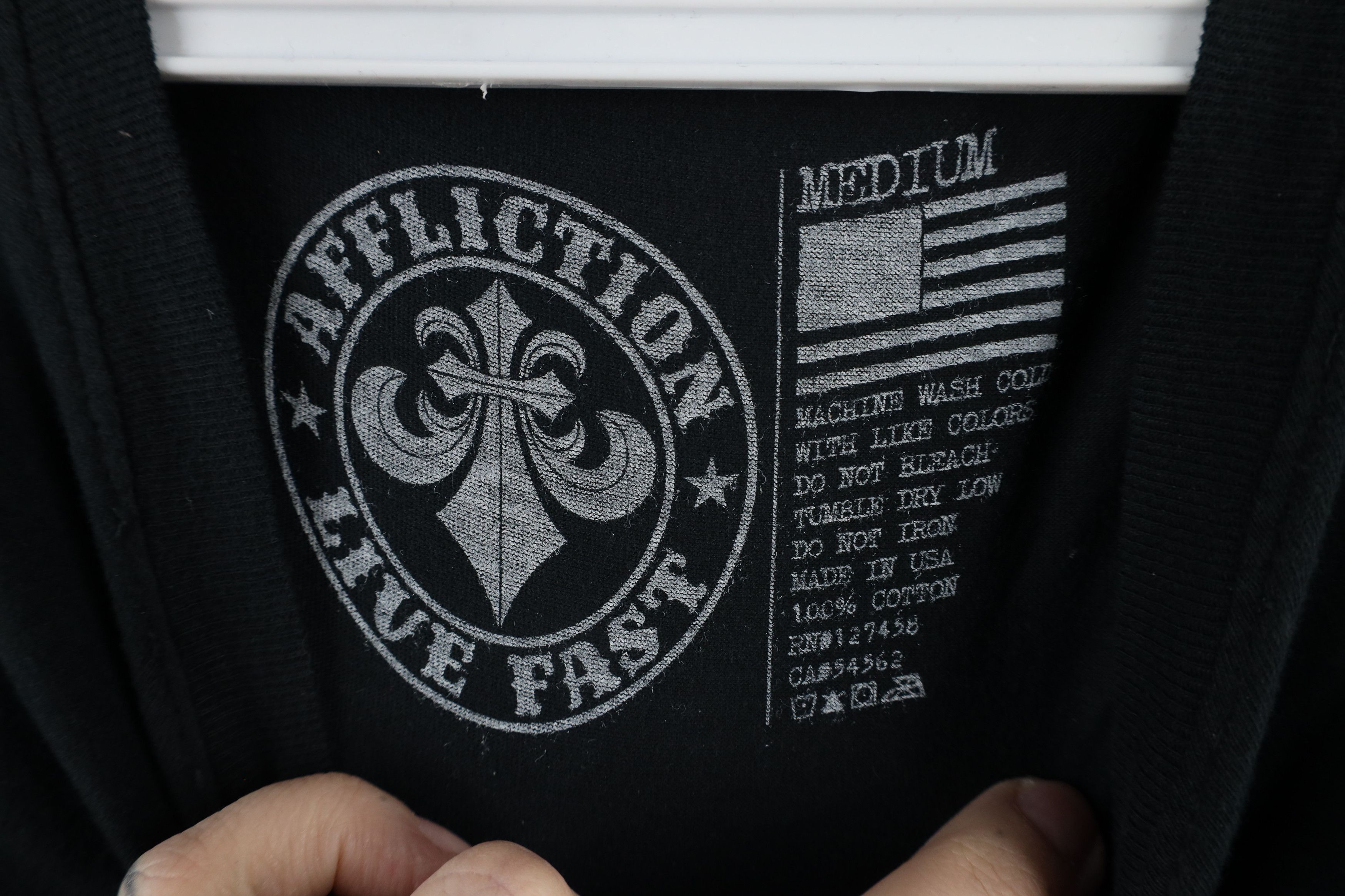 Affliction × Vintage Vintage Affliction Out UFC MMA Fighting T-Shirt Black USA Size M / US 6-8 / IT 42-44 - 8 Thumbnail