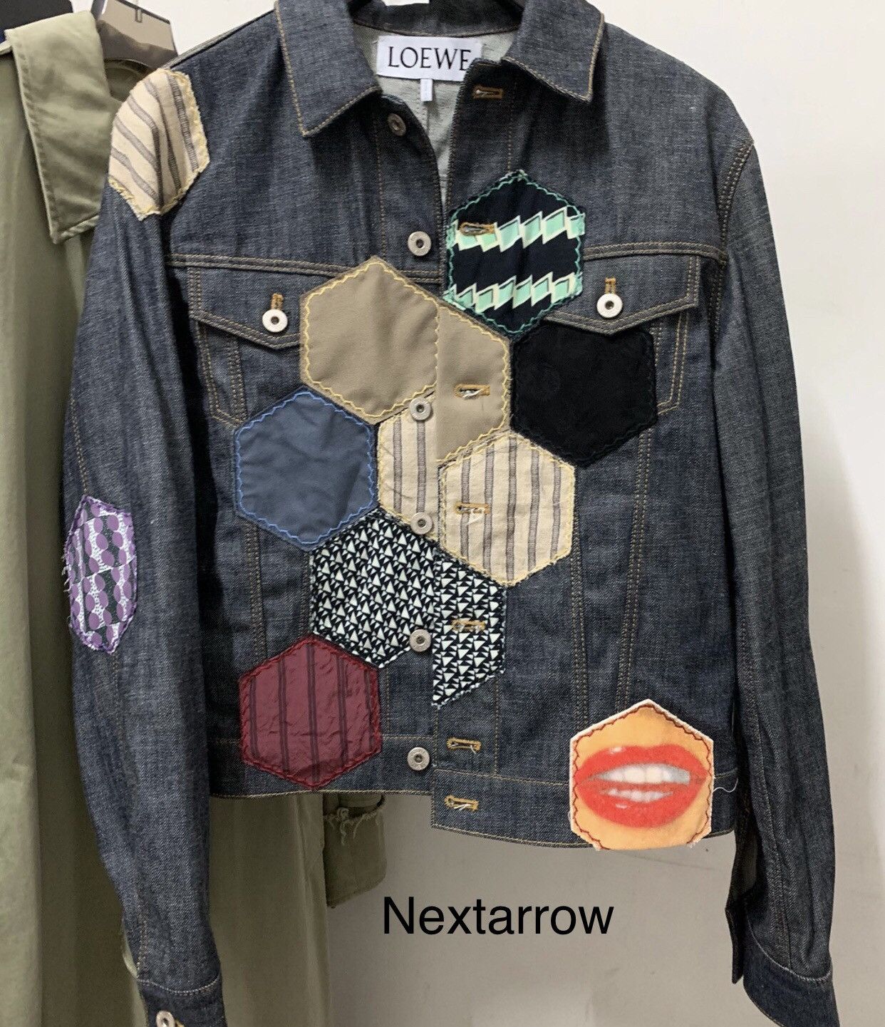 Loewe LOEWE asymmetrical patch denim short jacket2412-Nextarrow Size US S / EU 44-46 / 1 - 1 Thumbnail