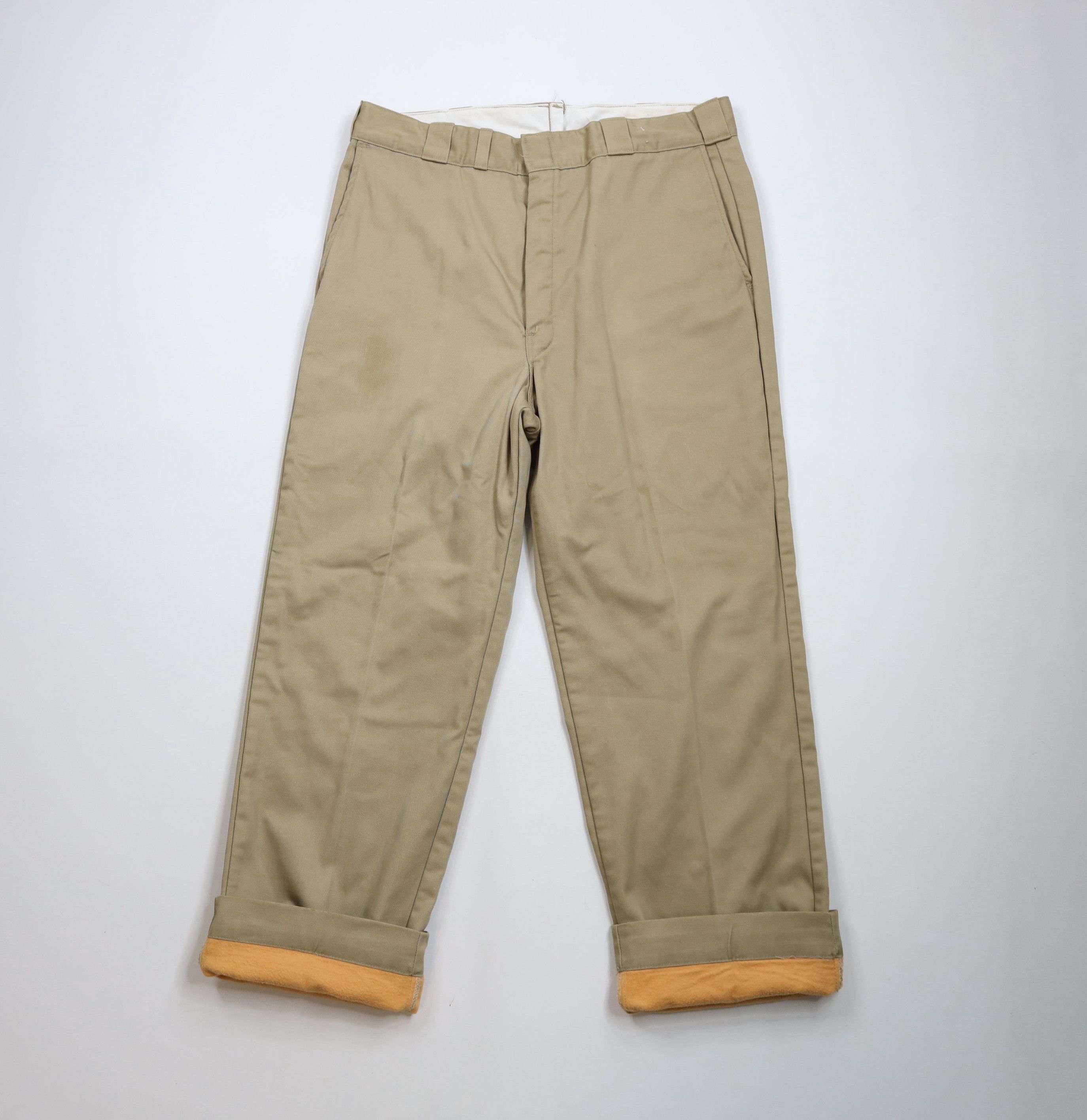 L.L. Bean × Vintage Vintage 70s LL Bean Lined Wide Leg Work Pants Beige USA Size US 36 / EU 52 - 1 Thumbnail