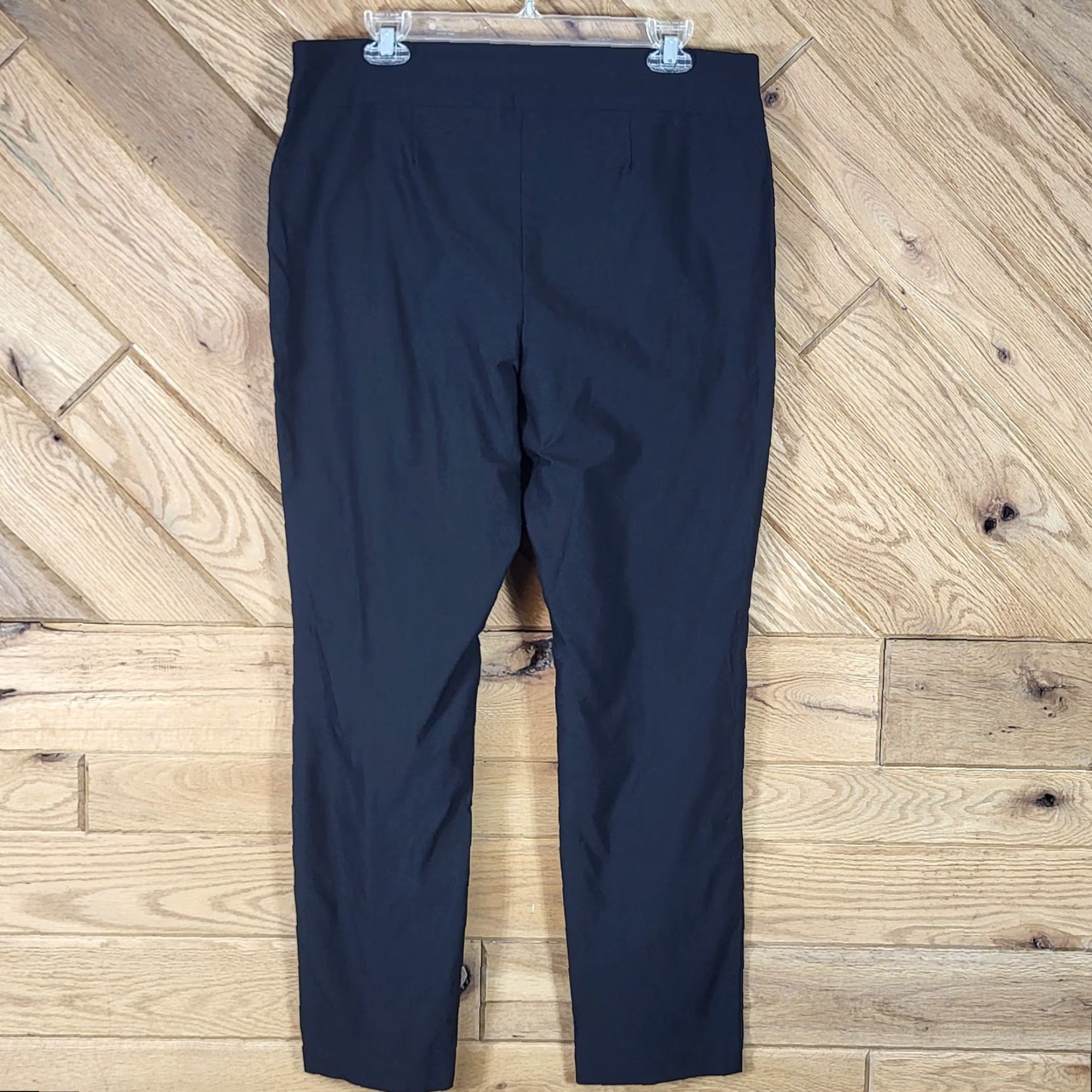 Vintage Chico's Chicos So Slimming Black Pants Size 10 Regular Pull On Pockets Womens Slim Ankle Size 32" / US 10 / IT 46 - 3 Thumbnail