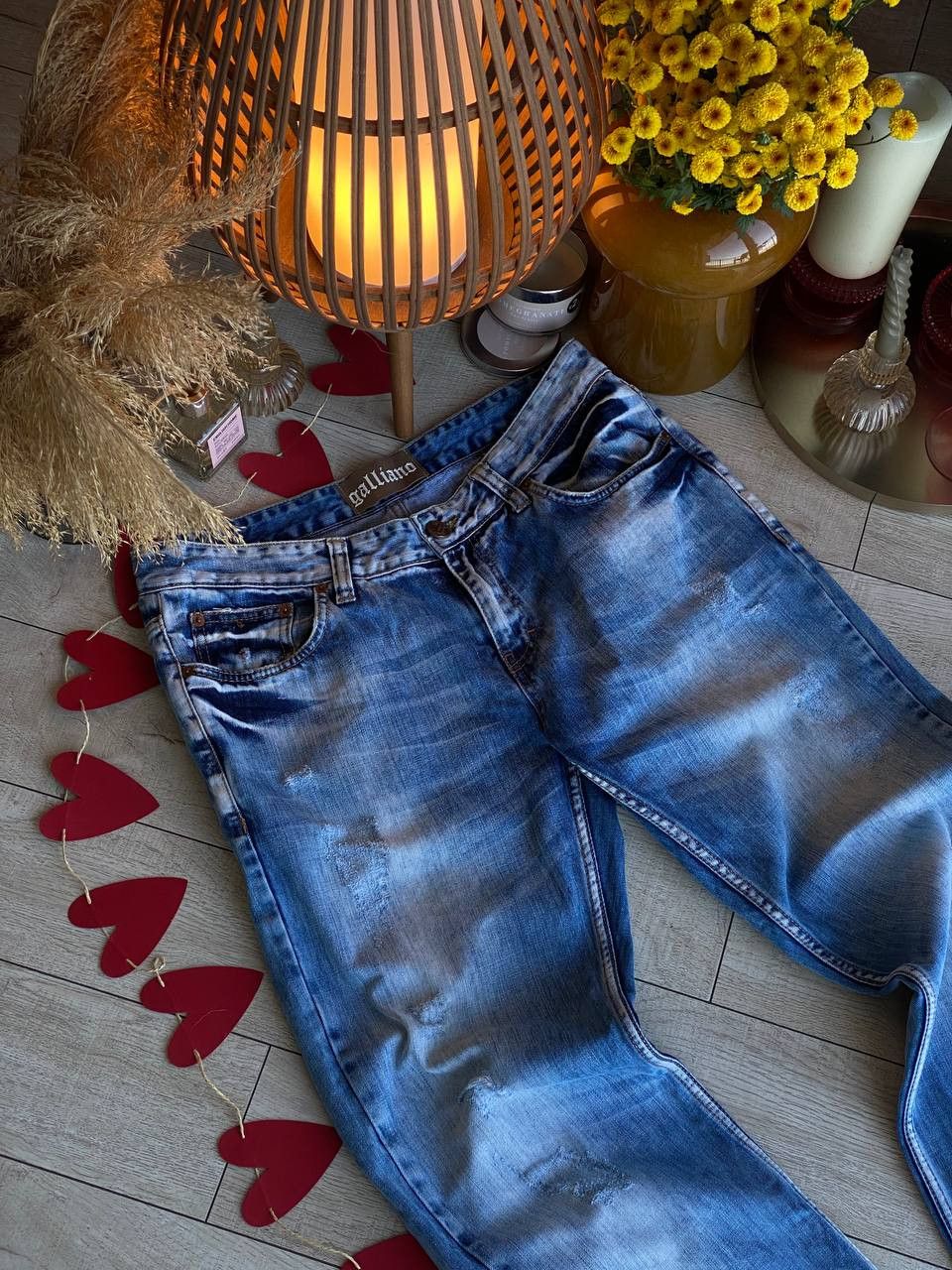 John Galliano Vintage Galliano Low-Rise Blue Jeans Size US 34 / EU 50 - 8 Thumbnail