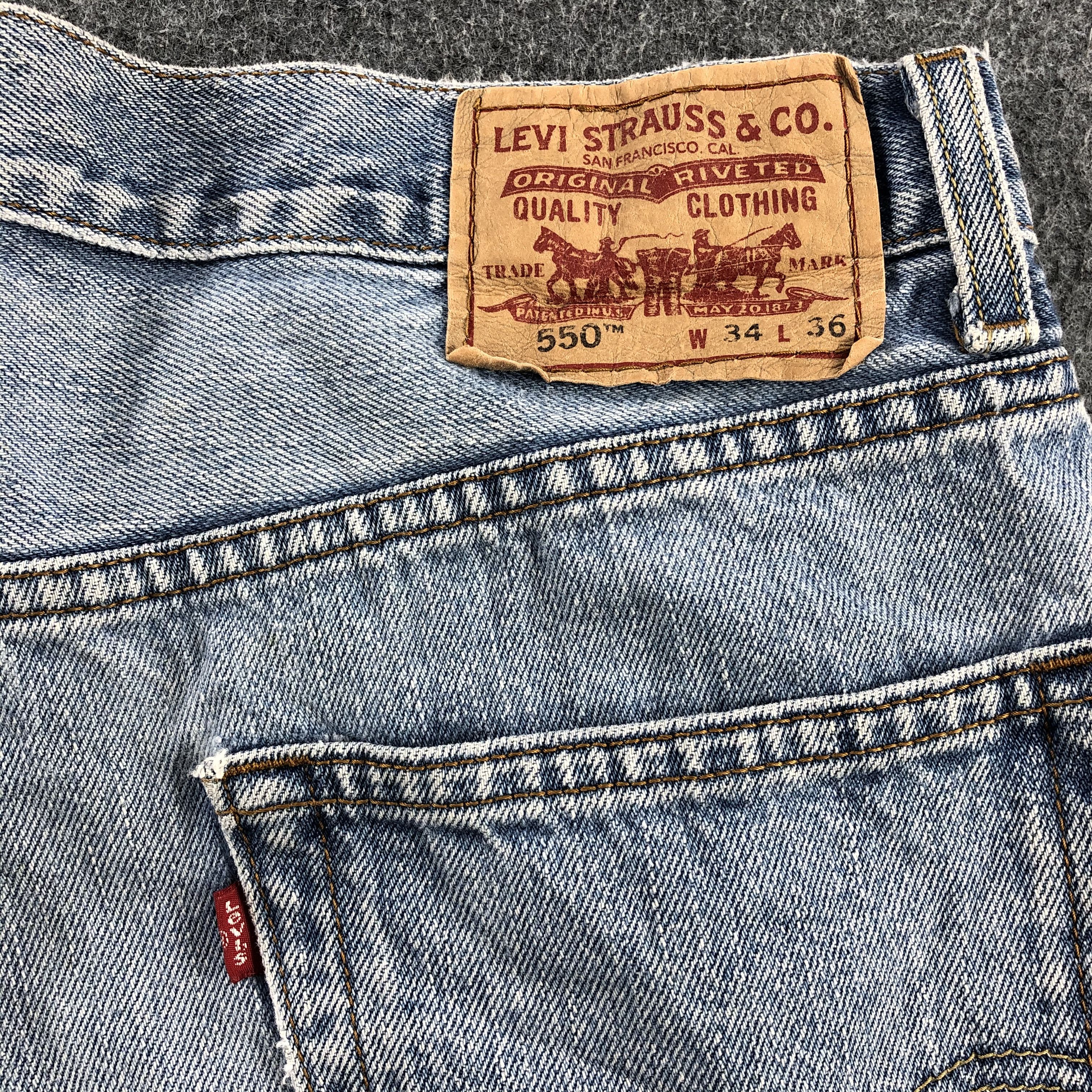 Levi's Vintage Levis Jeans Lot 550 Light Wash Denim-J1003 Size US 34 / EU 50 - 5 Thumbnail
