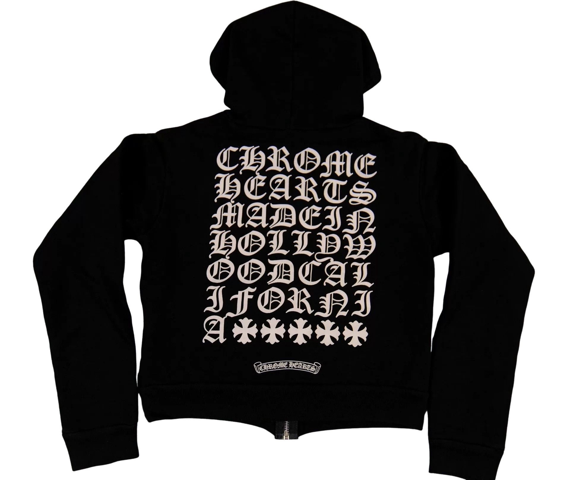 Chrome Hearts Chrome Hearts Gothic Back Zip Hoodie XS Size XS / US 0-2 / IT 36-38 - 1 Thumbnail