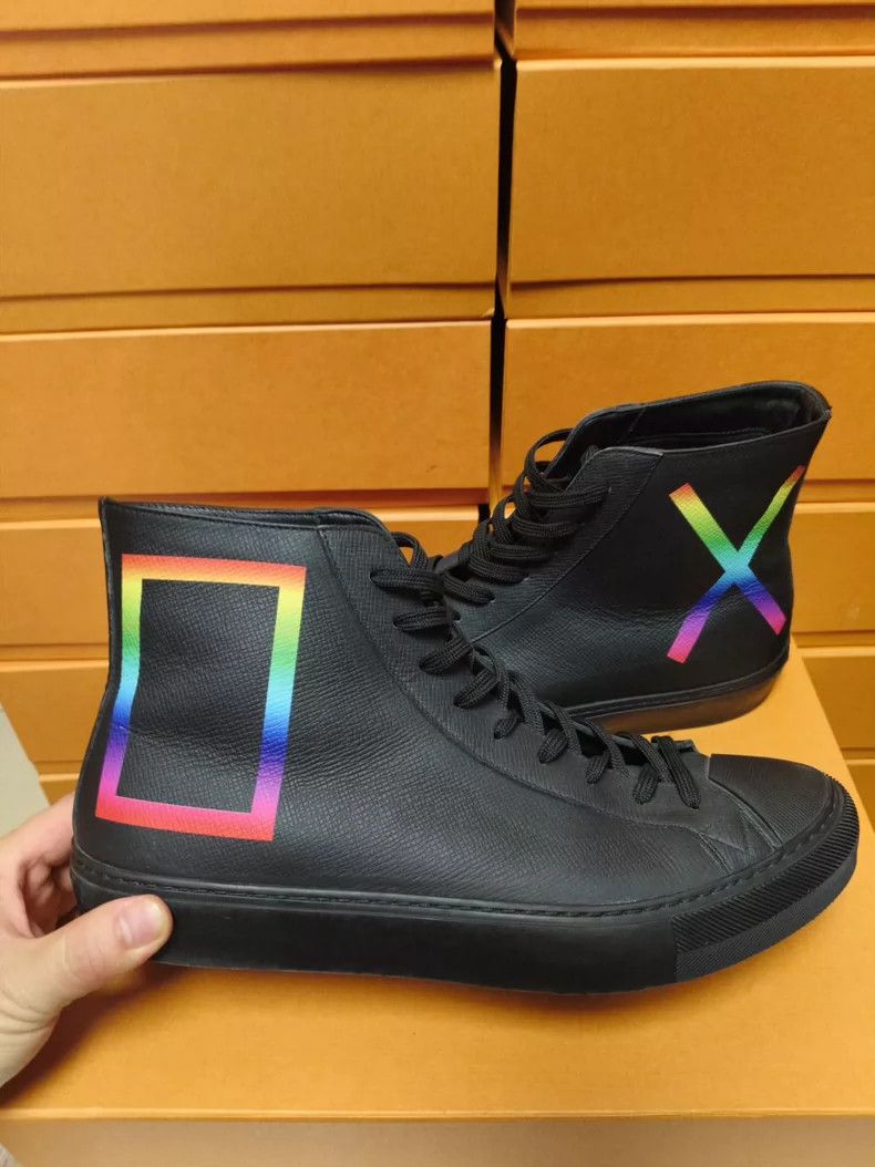 Louis Vuitton Louis Vuitton High-Top Leather Sneakers for Men-dmc Size US 8 / EU 41 - 1 Thumbnail