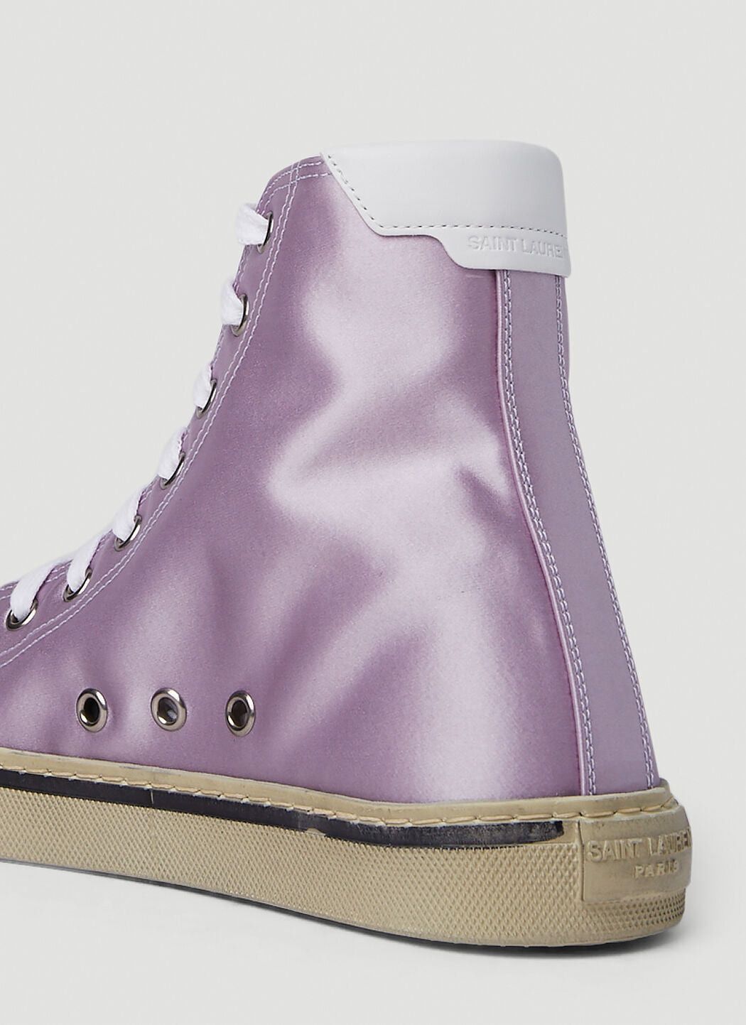 Saint Laurent Paris o1y0126 Hi-Top Sneakers in Lilac/White Size US 5 / IT 35 - 2 Thumbnail