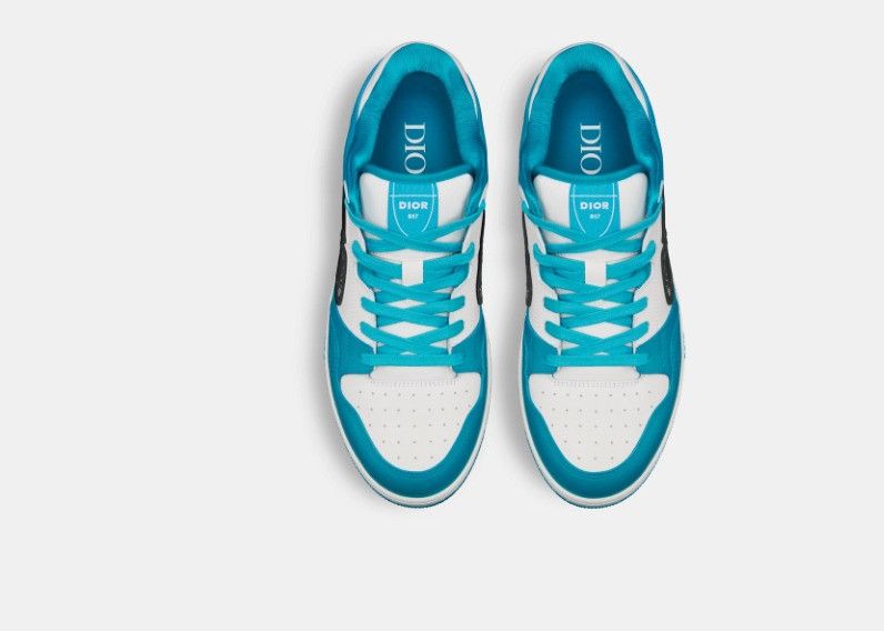 Dior o1w1db10325 3SN31 Low-Top Sneakers in White & Blue Size US 9 / EU 42 - 3 Thumbnail