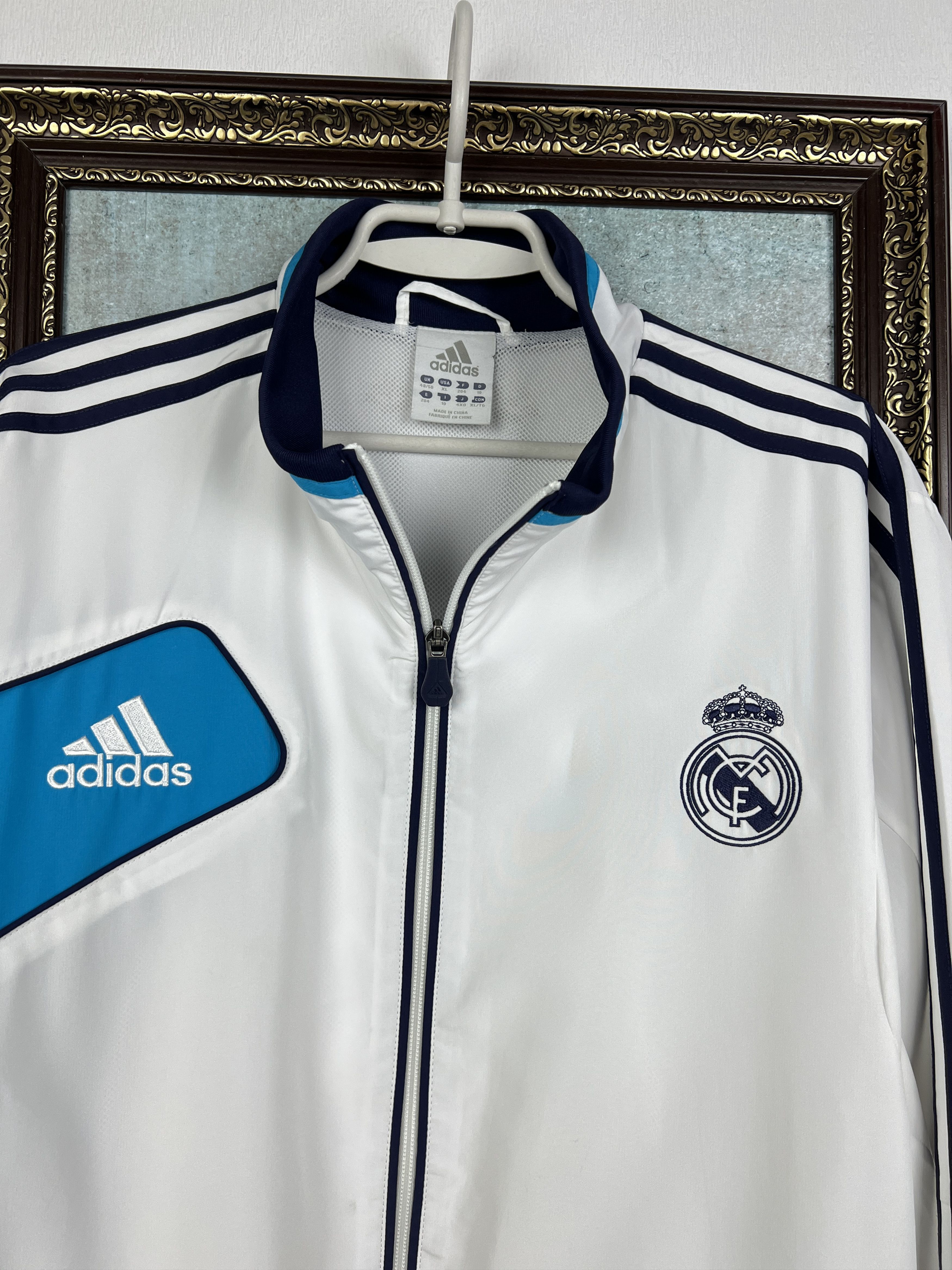 Adidas Vintage Adidas Real Madrid Football Jacket Soccer Track Top Size US XXL / EU 58 / 5 - 2 Thumbnail