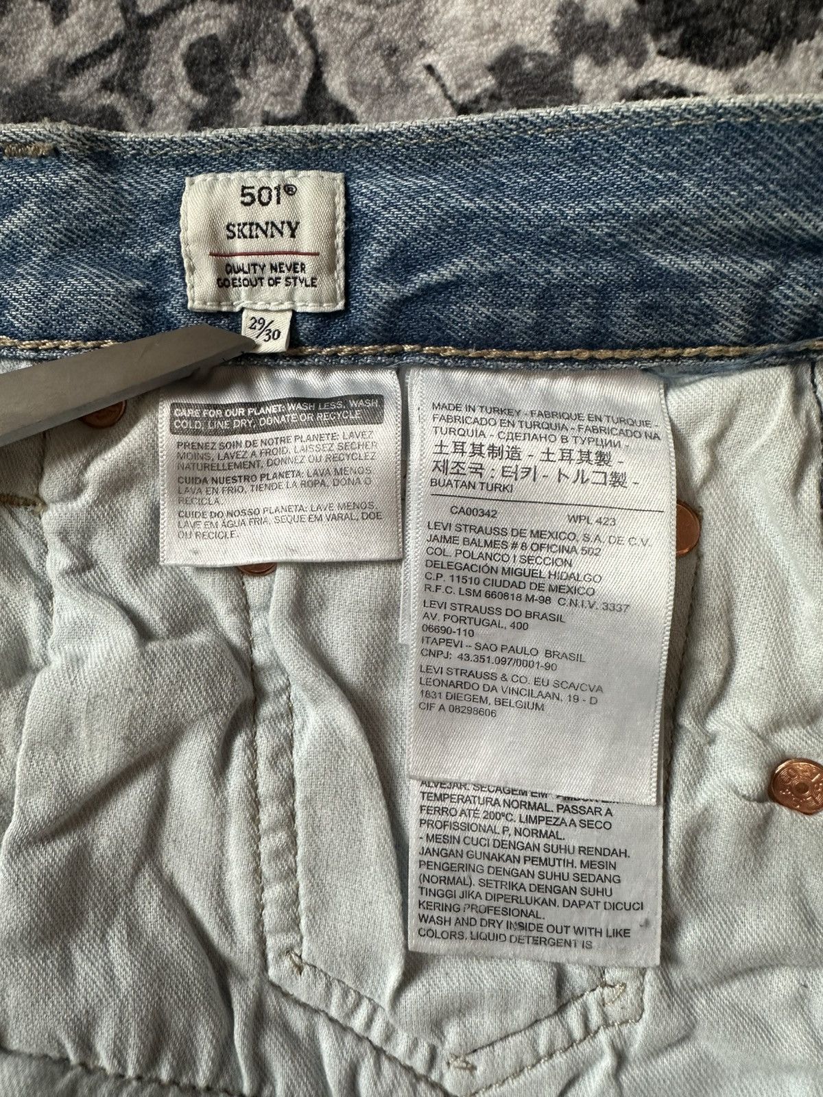 Levi's × Levi's Made & Crafted × Levi's Vintage Clothing SUPER RARE VINTAGE LEVI'S MADE & CRAFTED BLUE TAB 501 DENIM Size US 30 / EU 46 - 7 Thumbnail