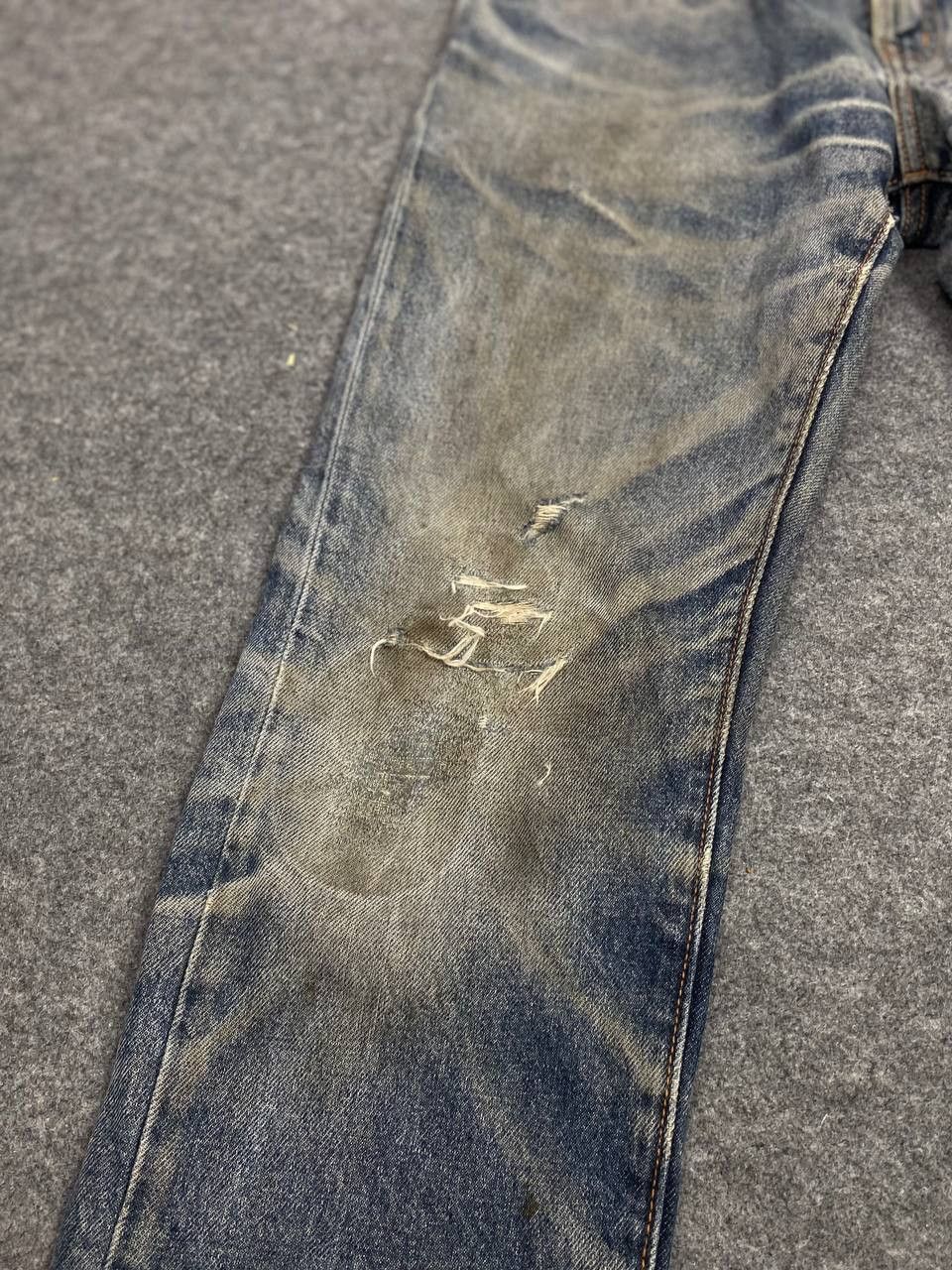 Japanese Brand japanese brand distressed denim nice design Size US 33 - 9 Thumbnail
