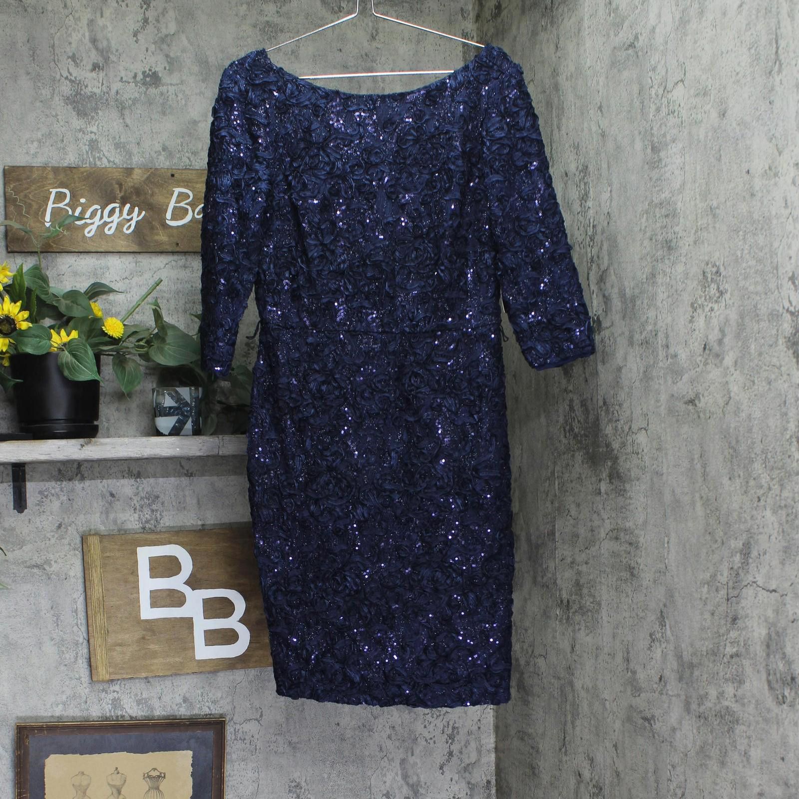 blue issa wrap dress Alice + Olivia Mini Bubble Hem Dress main image 0