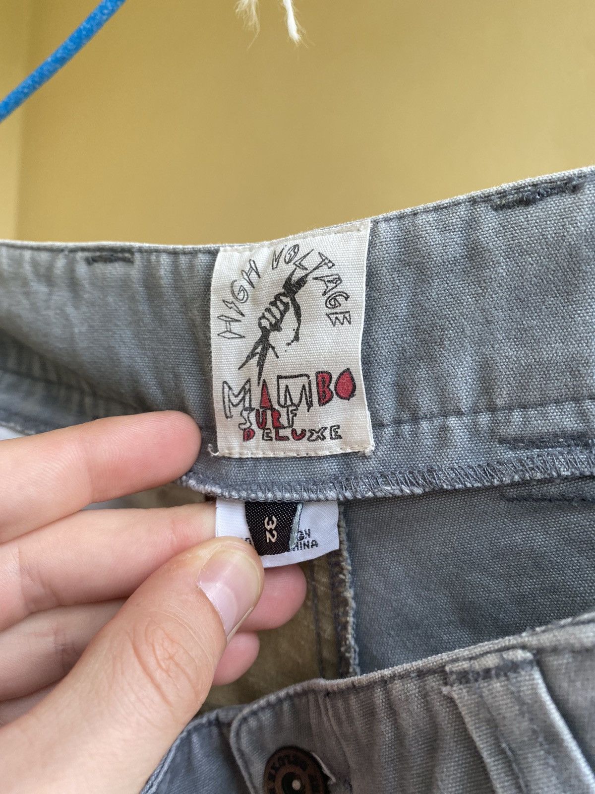 Mambo × Vintage Rare! Vintage 1990’s Mambo Night Voltage Cargo Shorts Size US 32 / EU 48 - 14 Thumbnail
