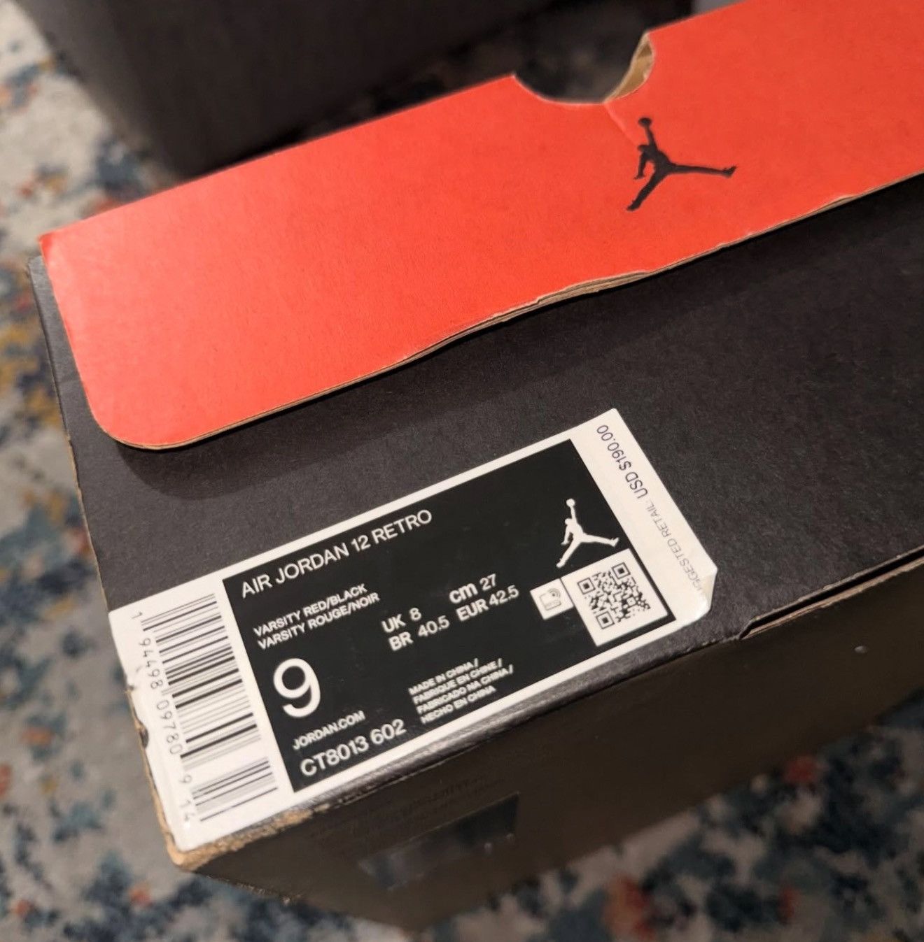 Jordan Brand Jordan 12 Reverse Flu Game Size US 9 / EU 42 - 9 Thumbnail