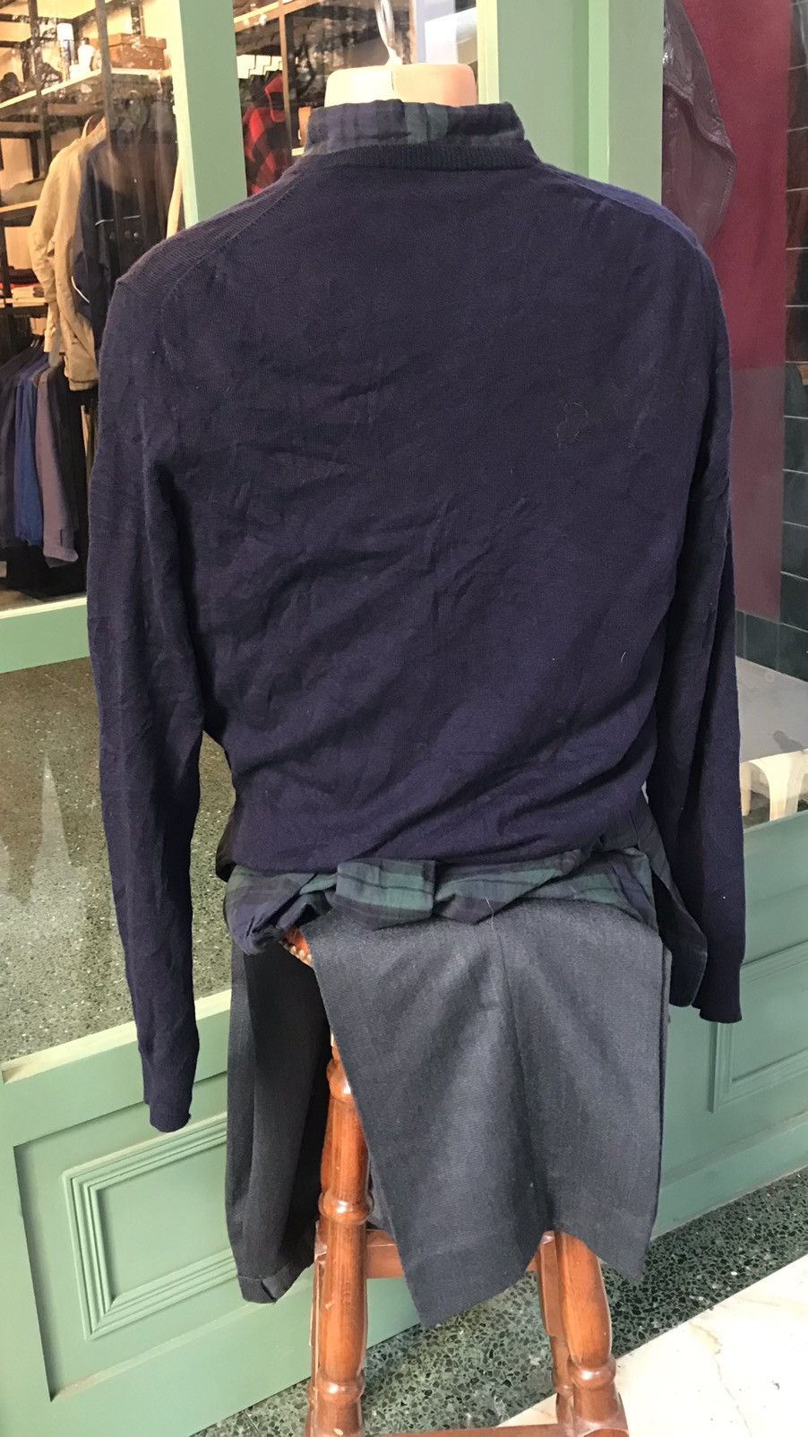 Polo Ralph Lauren PURE CASHMERE POLO RALPH LAUREN NAVY V-NECK Size US L / EU 52-54 / 3 - 6 Thumbnail