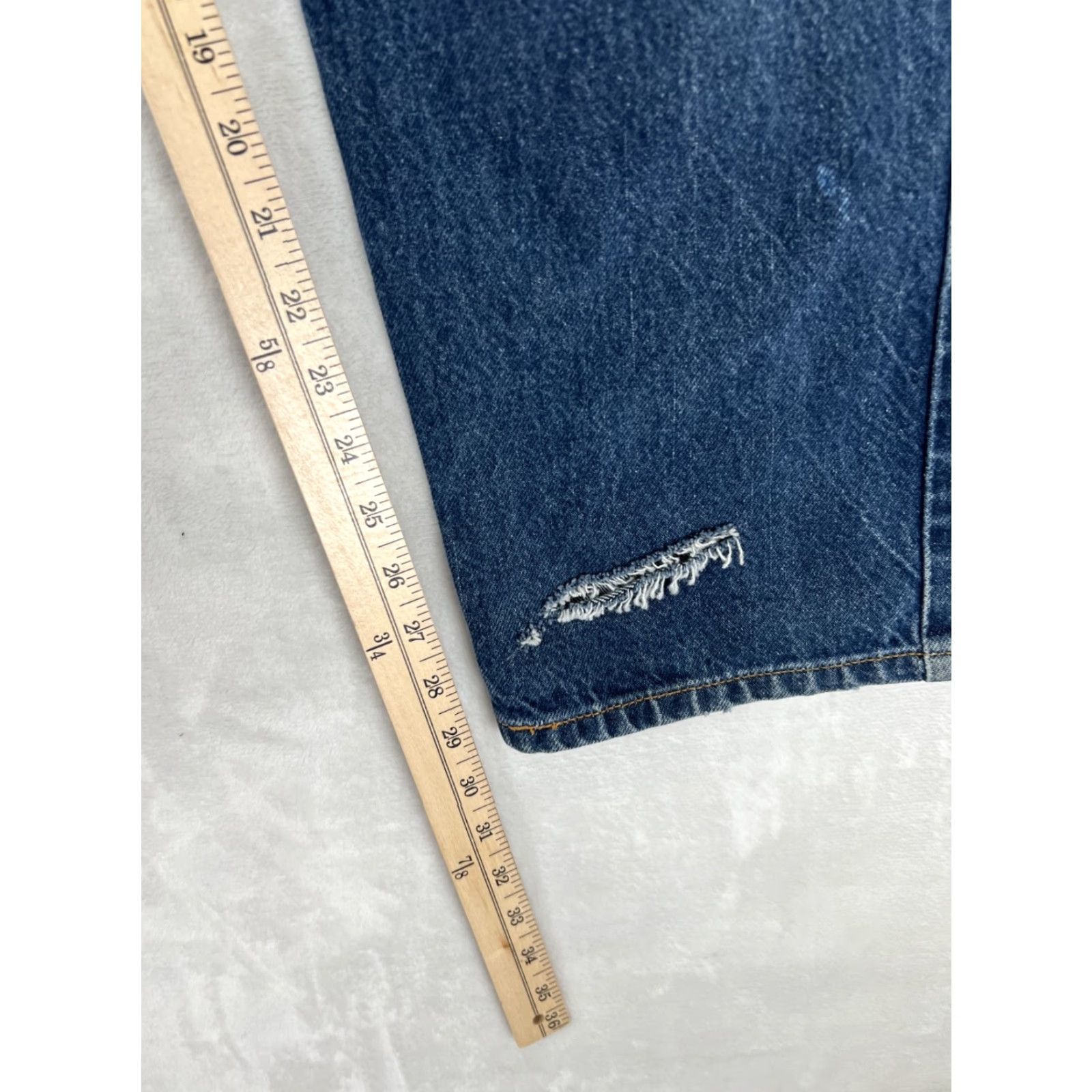 Levi's VINTAGE Levi’s 505 Jeans - 36x30 - Denim - Blue - Regular Fit - 5-Pocket - Zip - Mid Rise - Mexico - USA Theme - 90s - Men's Size US 36 / EU 52 - 6 Thumbnail