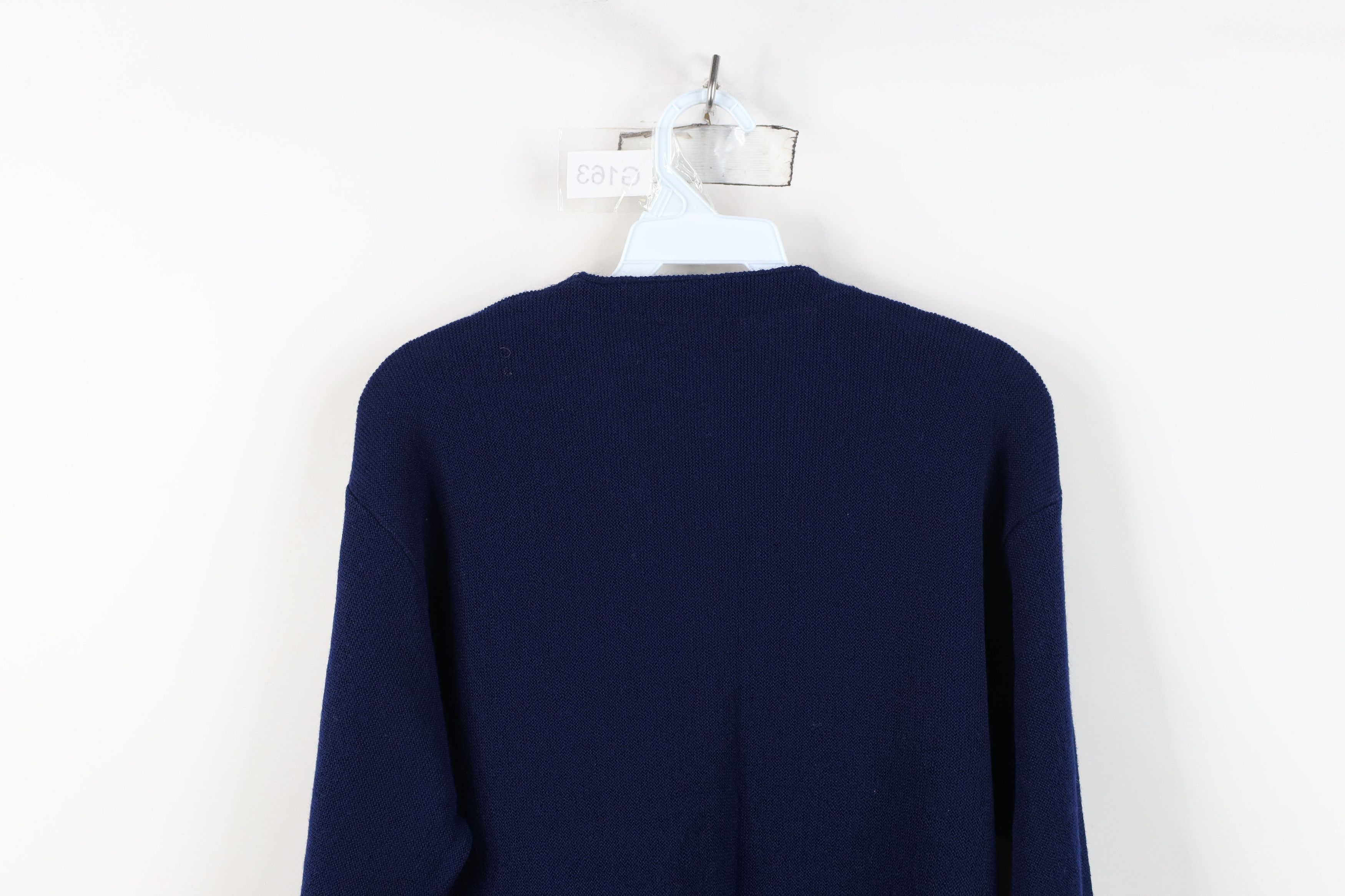 Vintage Deadstock Vintage 70s Streetwear Cardigan Sweater Blue USA Size US M / EU 48-50 / 2 - 9 Thumbnail