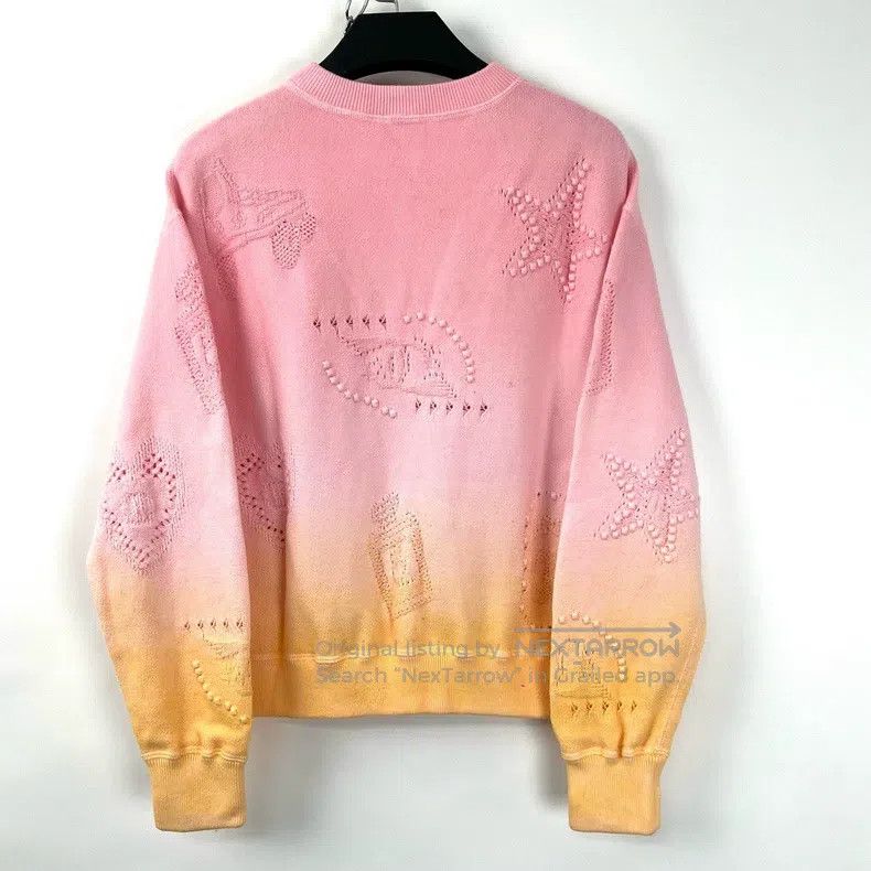 Chanel Chanel 24c pink orange gradient relief sweatshirt Size XXS / US 00 / IT 34 - 2 Thumbnail