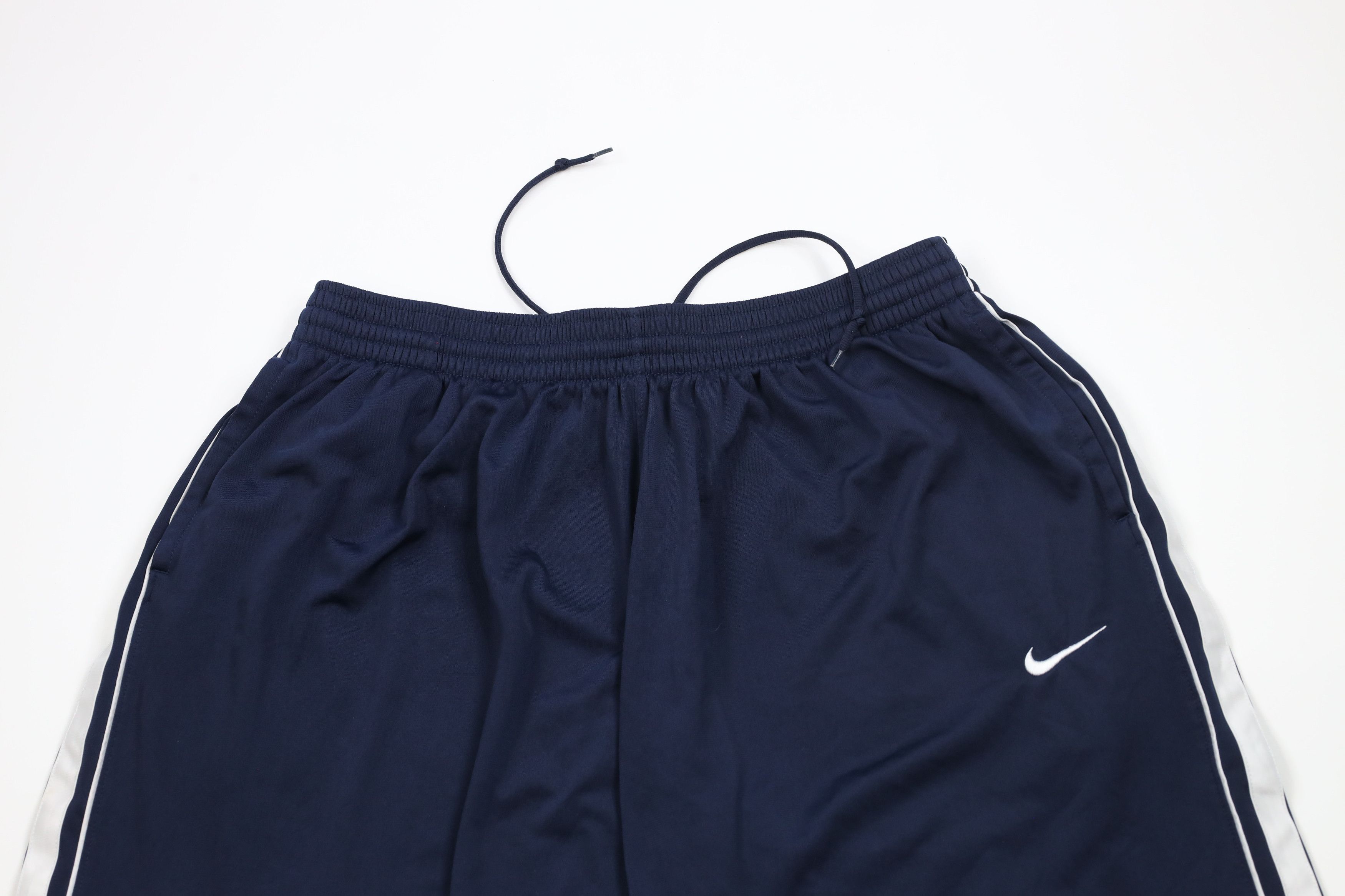 Nike × Vintage Vintage Y2K Nike Wide Leg Scott Mini Swoosh Pants Blue Size US 40 / EU 56 - 2 Thumbnail