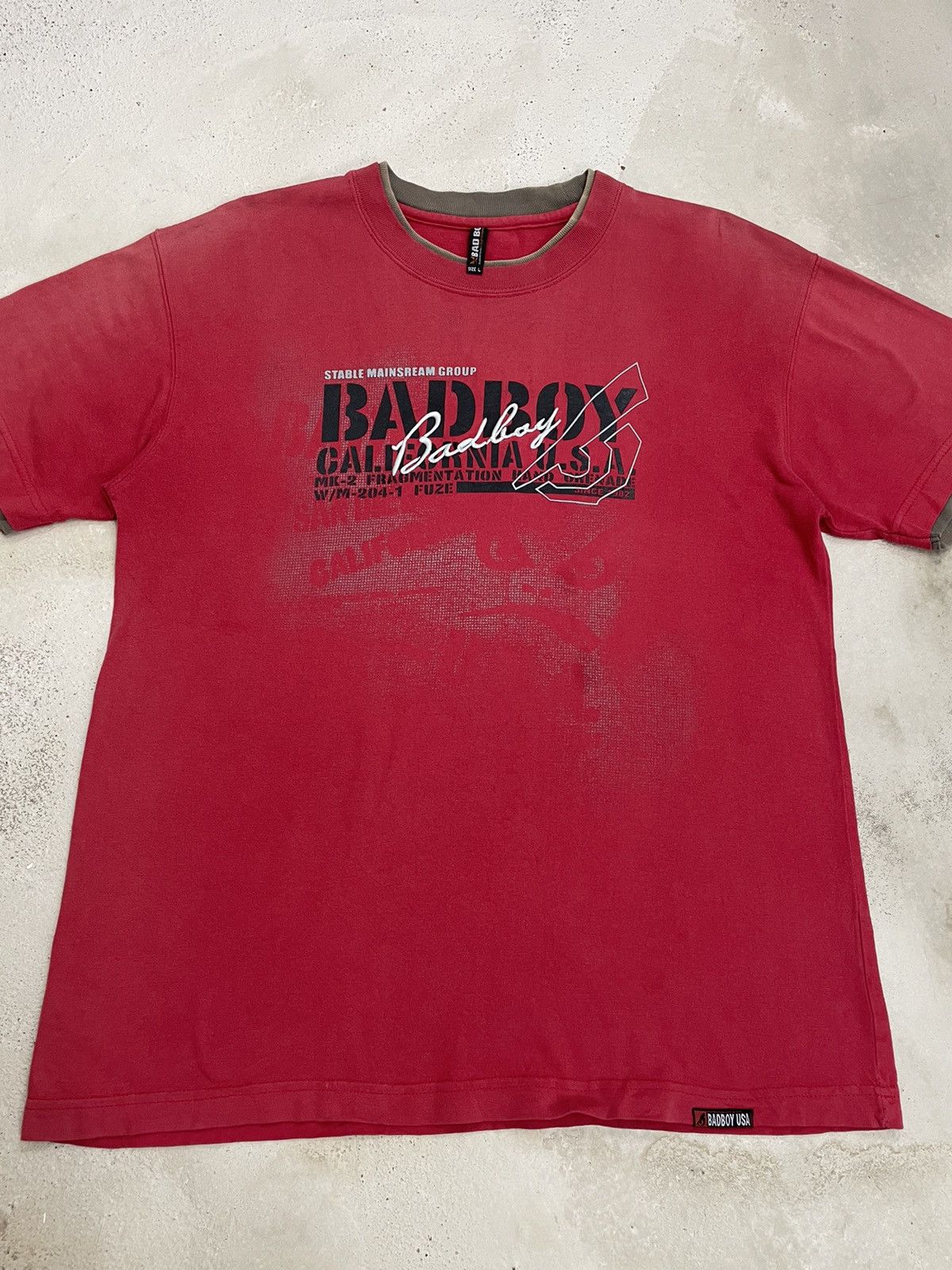 20471120 × If Six Was Nine × Japanese Brand Bad Boy Brand Certificate Life Poem Faded Layer Tee Size US L / EU 52-54 / 3 - 9 Thumbnail