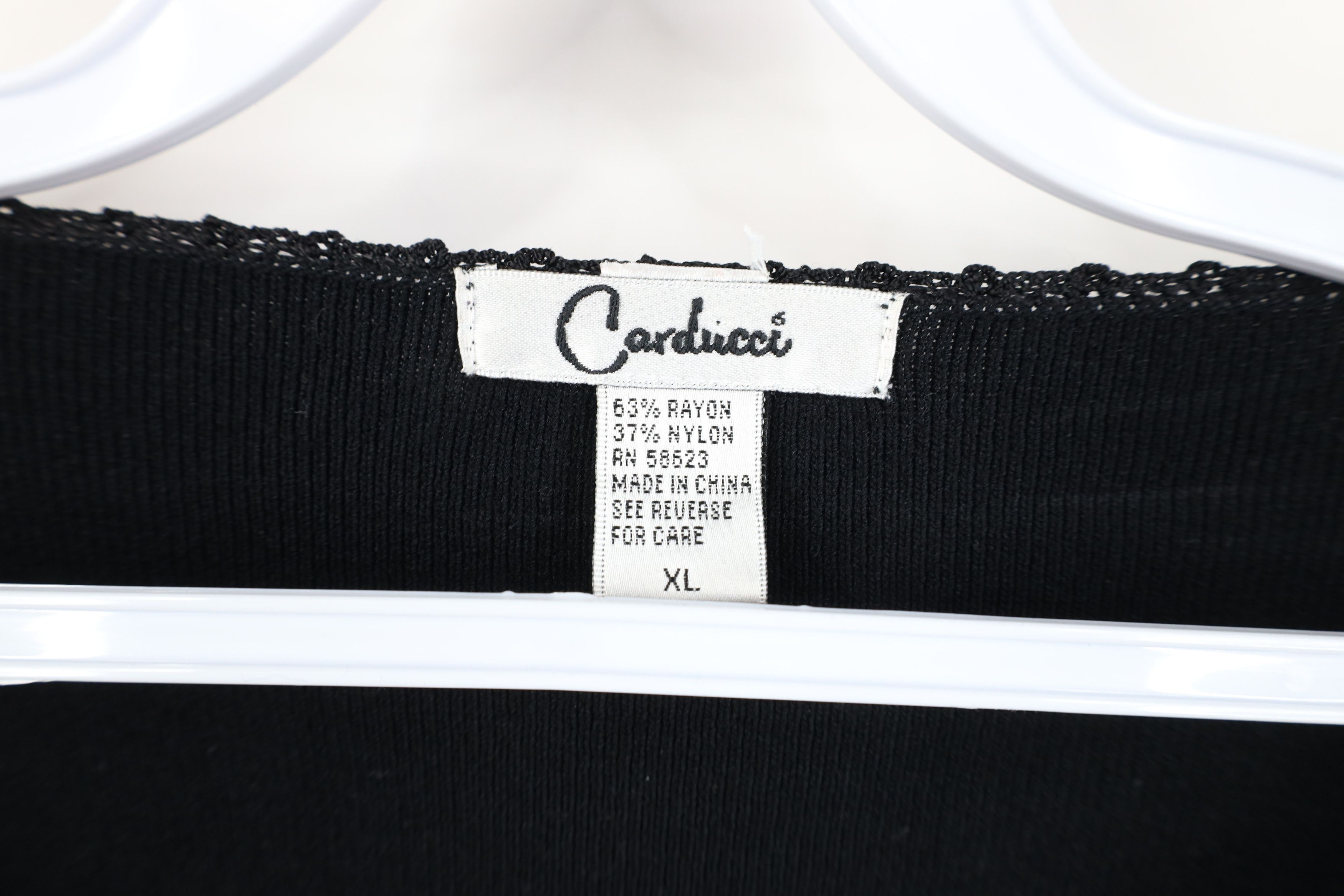 Vintage Vintage 90s Streetwear Babydoll Ribbed V-Neck Sweater Black Size XL / US 12-14 / IT 48-50 - 8 Thumbnail