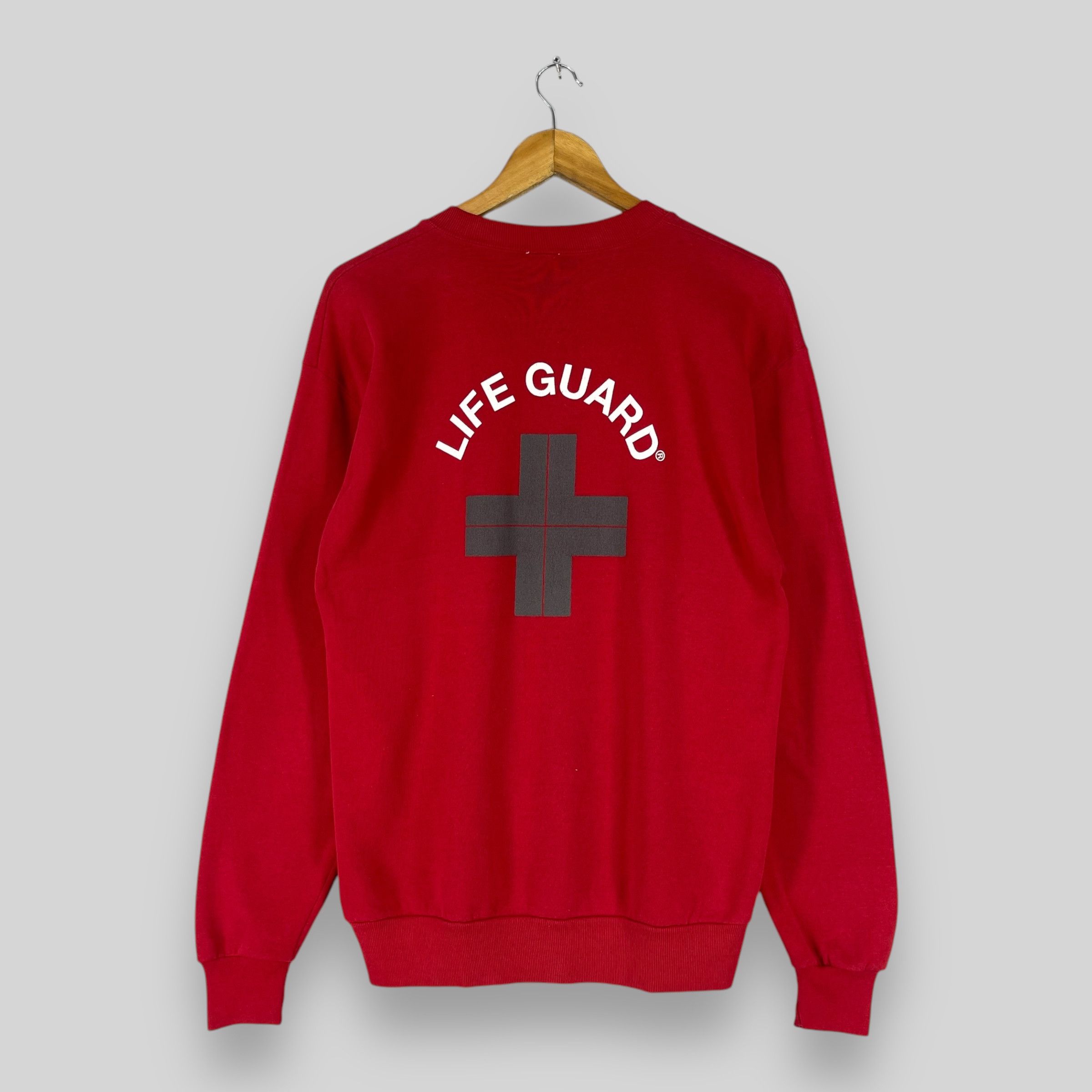 Vintage Vintage LIFE GUARD Official Licensed Spellout Sweatshirt Size US M / EU 48-50 / 2 - 1 Thumbnail