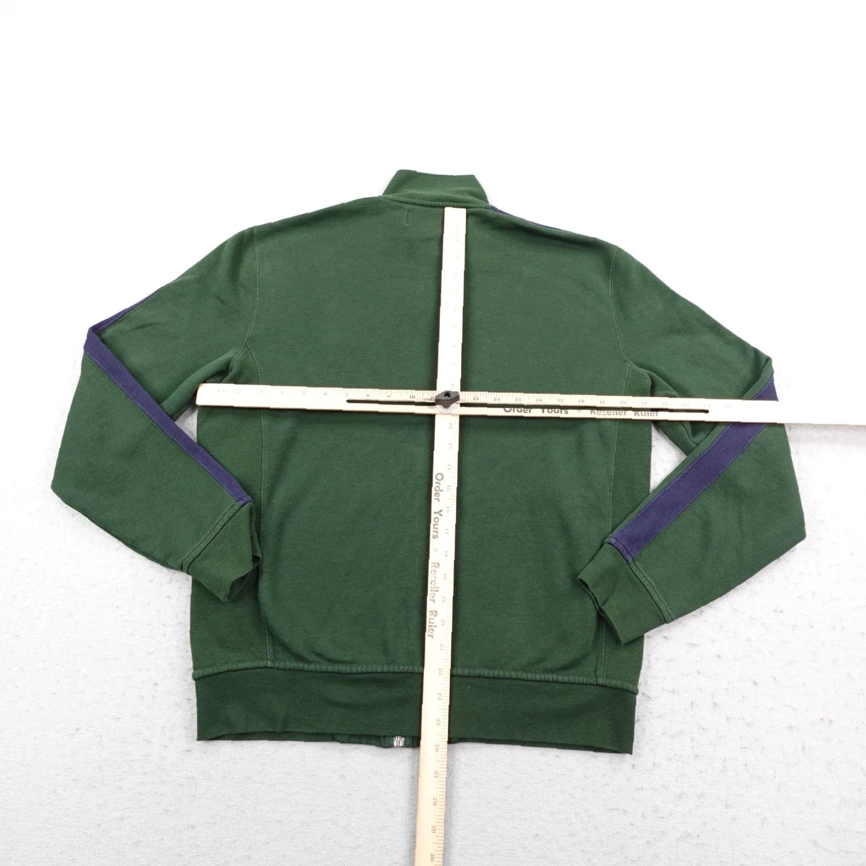 Polo Ralph Lauren VINTAGE Polo Ralph Lauren Jacket Mens M Green Blue Track Stripe Sweatshirt Size US M / EU 48-50 / 2 - 4 Thumbnail
