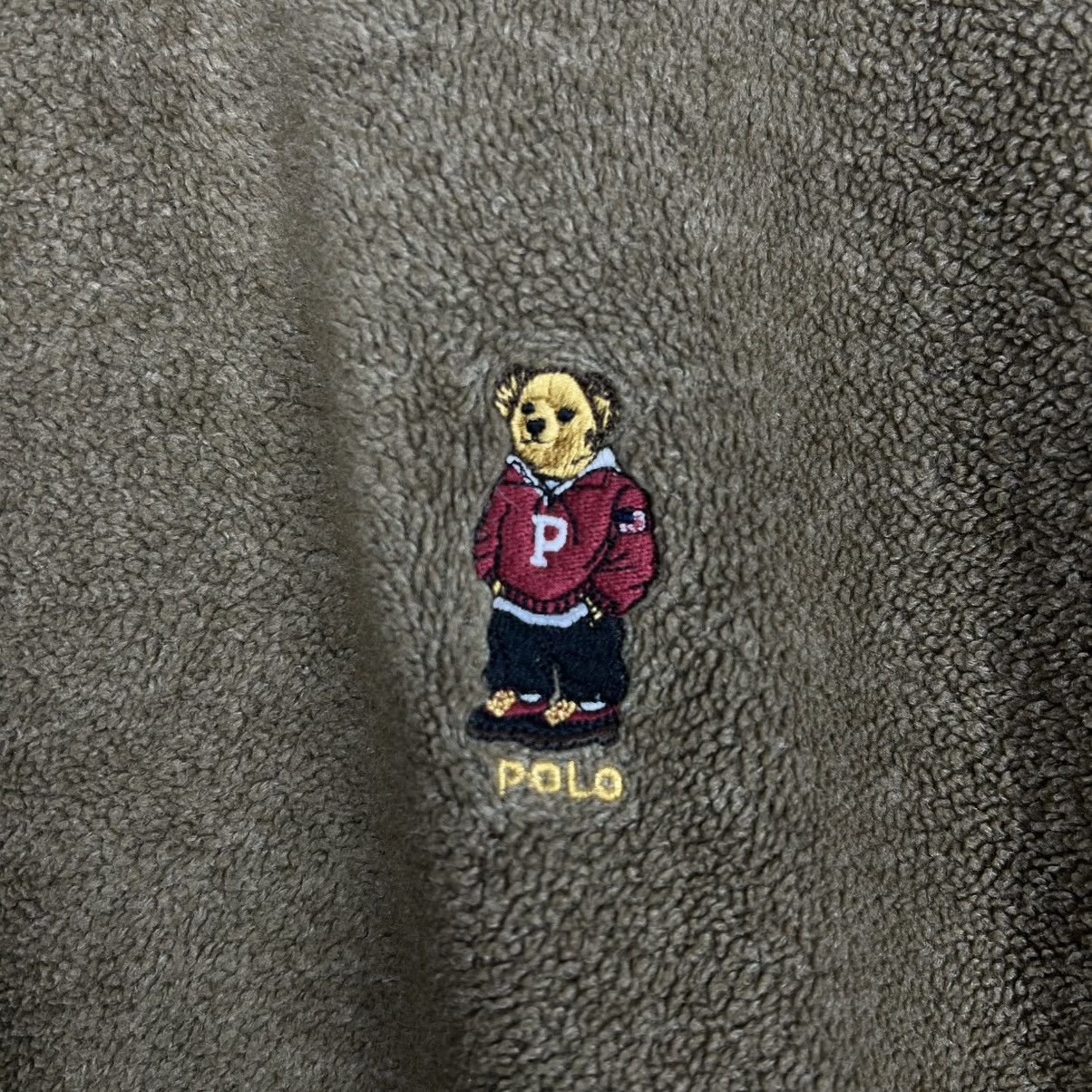 Polo Ralph Lauren Rare Vintage Polo Bear Ralph Lauren half Zip Fleece Sweater Size US L / EU 52-54 / 3 - 3 Thumbnail