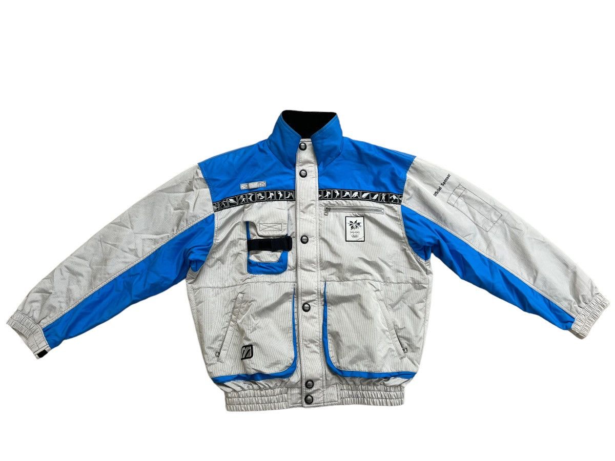 Mizuno 1998 Nagano Olympic Mizuno Official Sponsor Bomber Jacket Size US L / EU 52-54 / 3 - 1 Thumbnail
