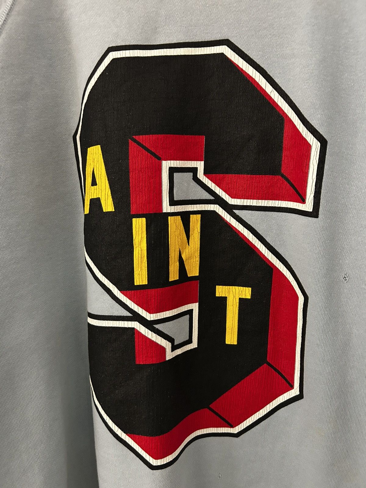 DENIM TEARS × Saint Michael SAINT MICHAEL X DENIM TEARS ST SWEATSHIRT BLUE Size US L / EU 52-54 / 3 - 2 Thumbnail