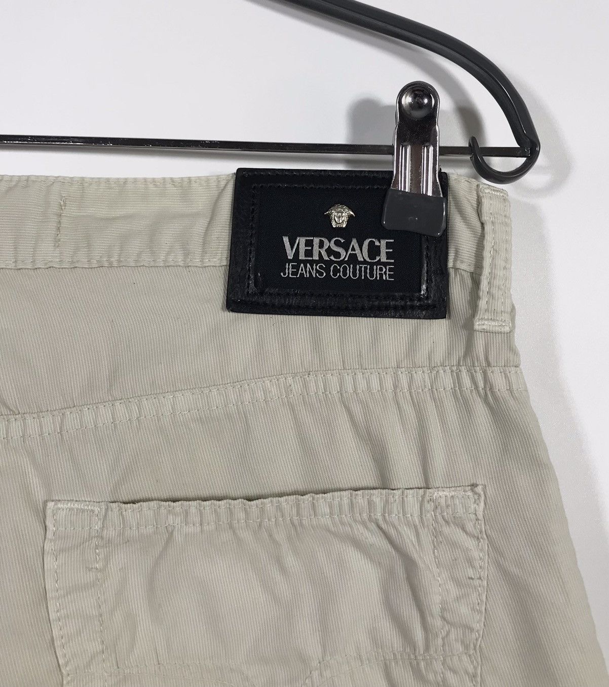 Versace Jeans Couture Vintage Versace Jeans Couture Velvet Pants Men's 32 Beige Size US 32 / EU 48 - 8 Thumbnail