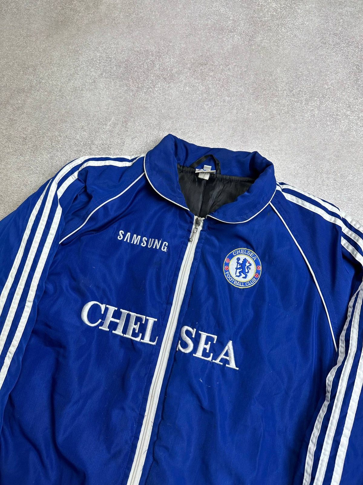 Chelsea Soccer Vintage FC Chelsea Football Blue Soccer Bomber Jacket L Size US L / EU 52-54 / 3 - 3 Thumbnail