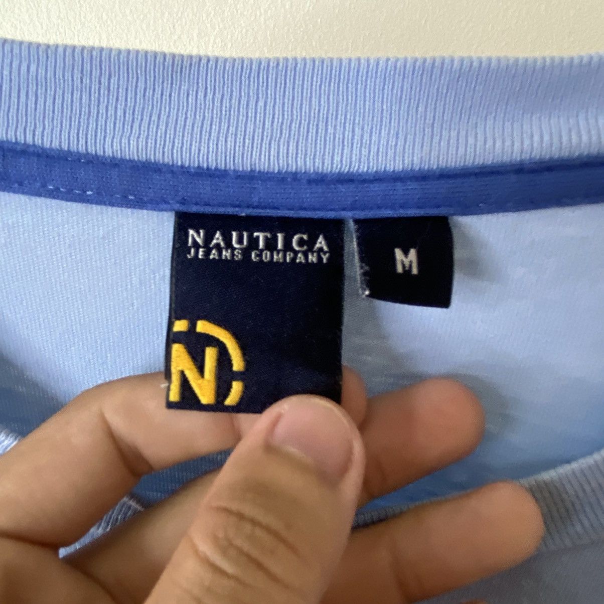 Nautica Vintage 2000s Nautica Jeans Company T Shirt Size US L / EU 52-54 / 3 - 3 Thumbnail