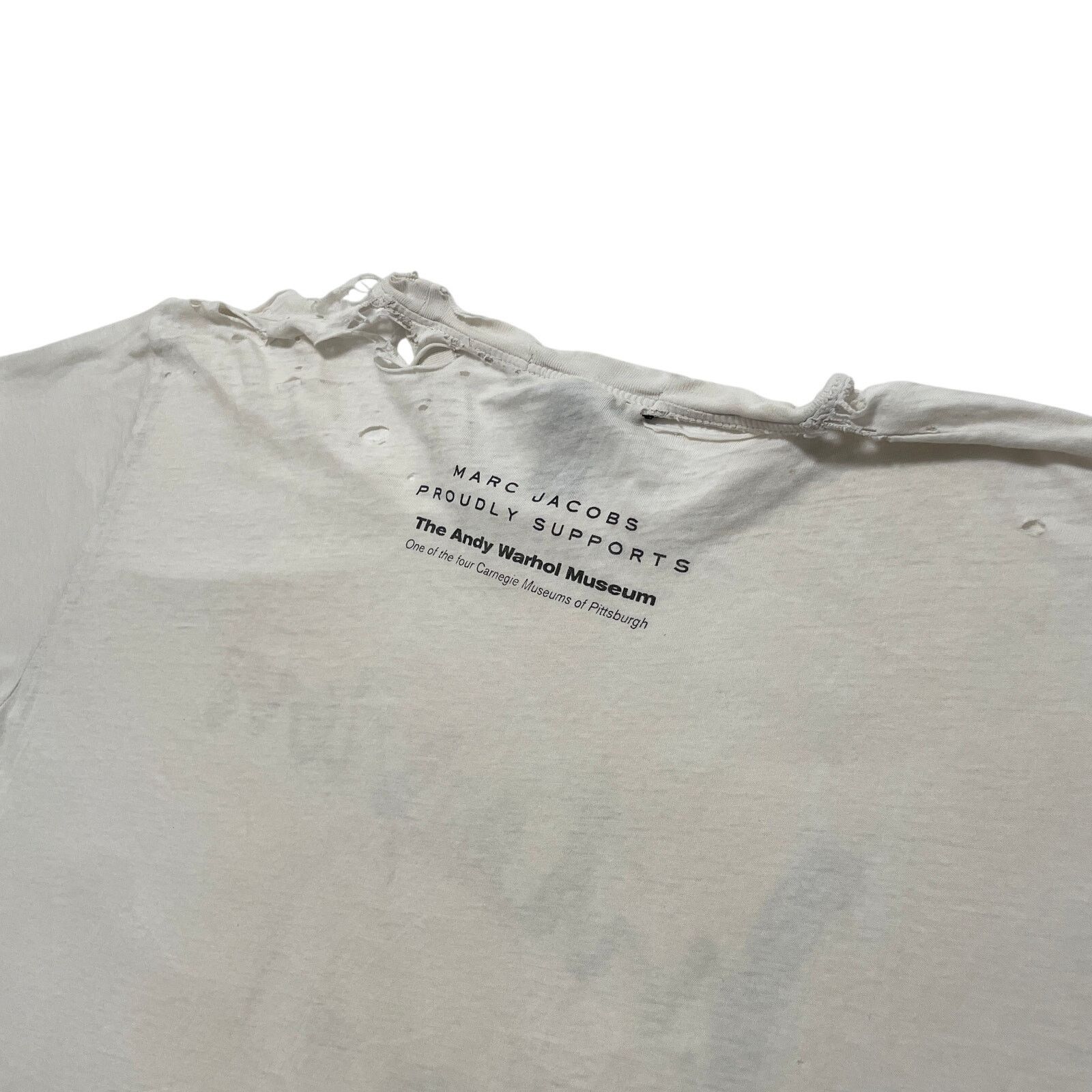 Marc Jacobs Y2K 00's Marc Jacobs Andy Warhol Distressed Thrashed T-Shirt Size US L / EU 52-54 / 3 - 6 Thumbnail
