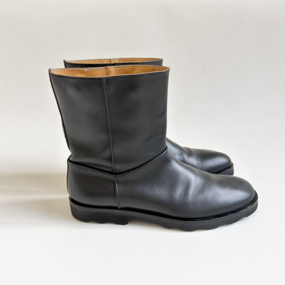 Maison Margiela A/W 11 Black Leather Engineer Boots Size US 11 / EU 44 - 2 Thumbnail