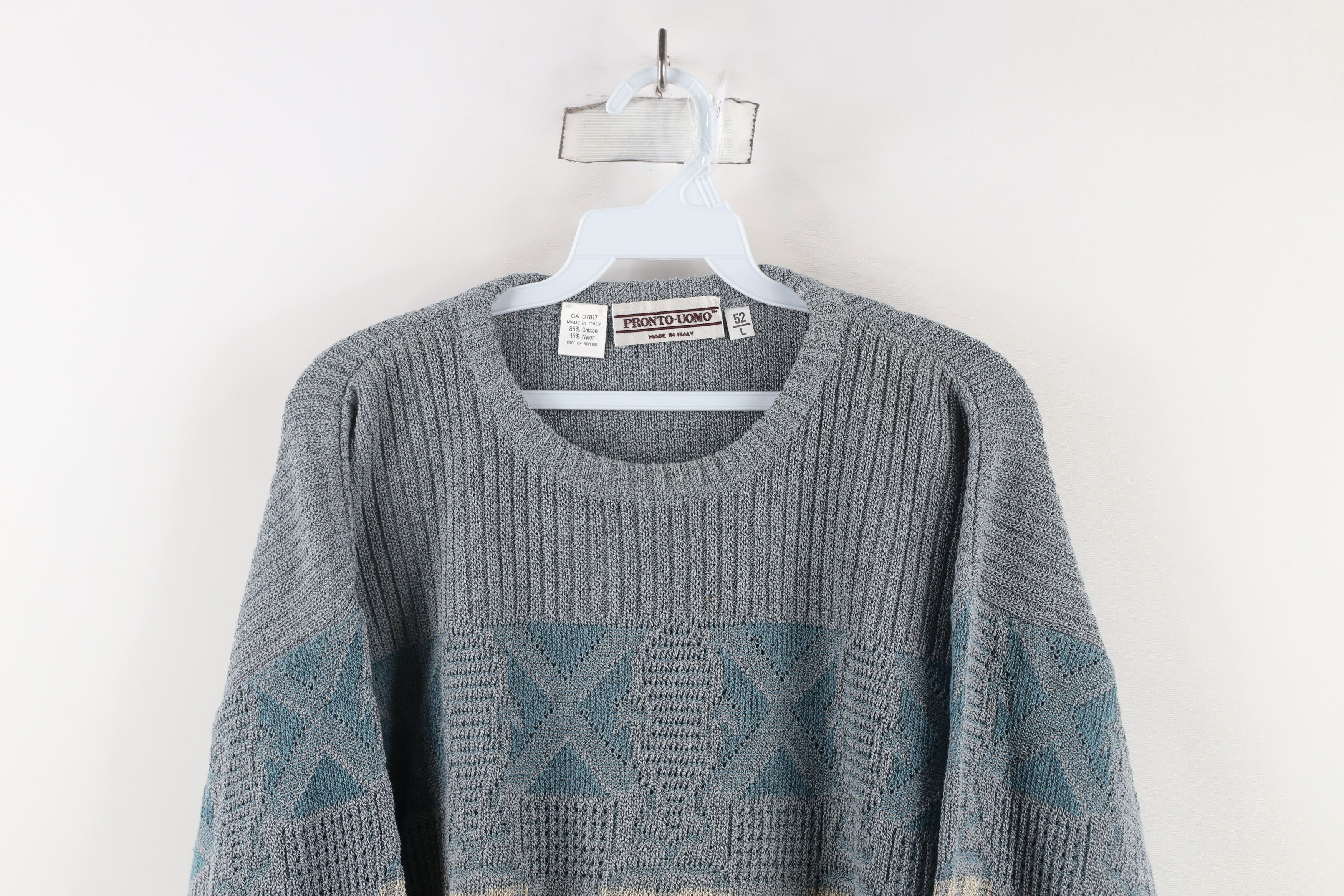 Vintage Vintage 90s Coogi Style Ed Bassmaster Knit Dad Sweater Size US L / EU 52-54 / 3 - 2 Thumbnail