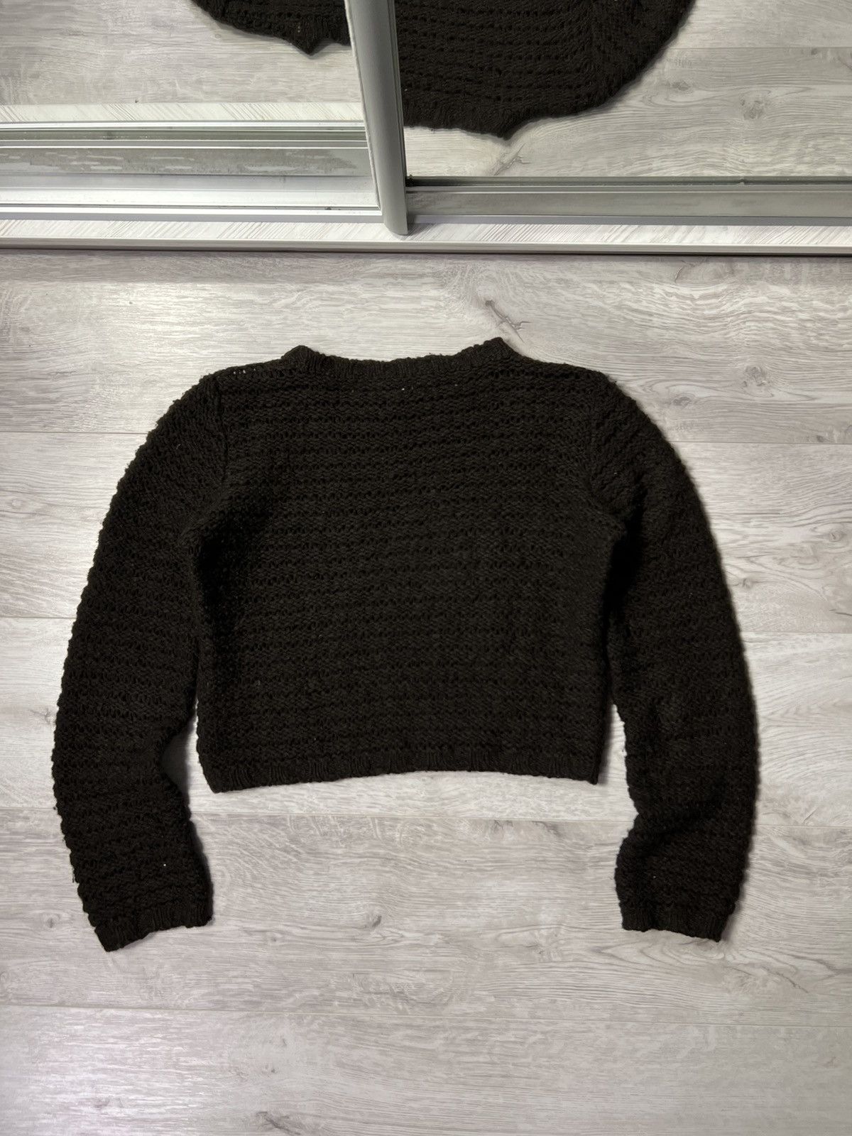 Weekend Max Mara Vintage Weekend by Max Mara Brown Knitted Cropped Sweater Size M / US 6-8 / IT 42-44 - 8 Thumbnail