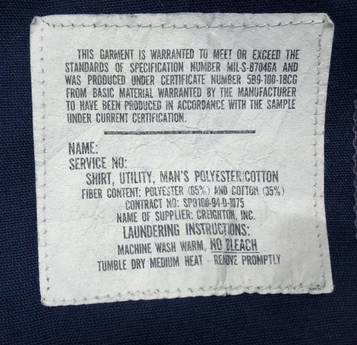 Vintage Vintage U.S. Coast Guard Utility Shirt – Size Large Size US L / EU 52-54 / 3 - 12 Thumbnail
