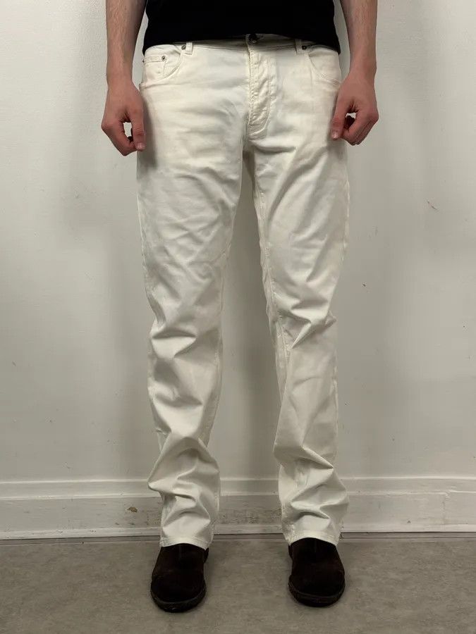 Gucci 2000s Gucci White Minimalist Denim Jeans Size US 32 / EU 48 - 1 Thumbnail
