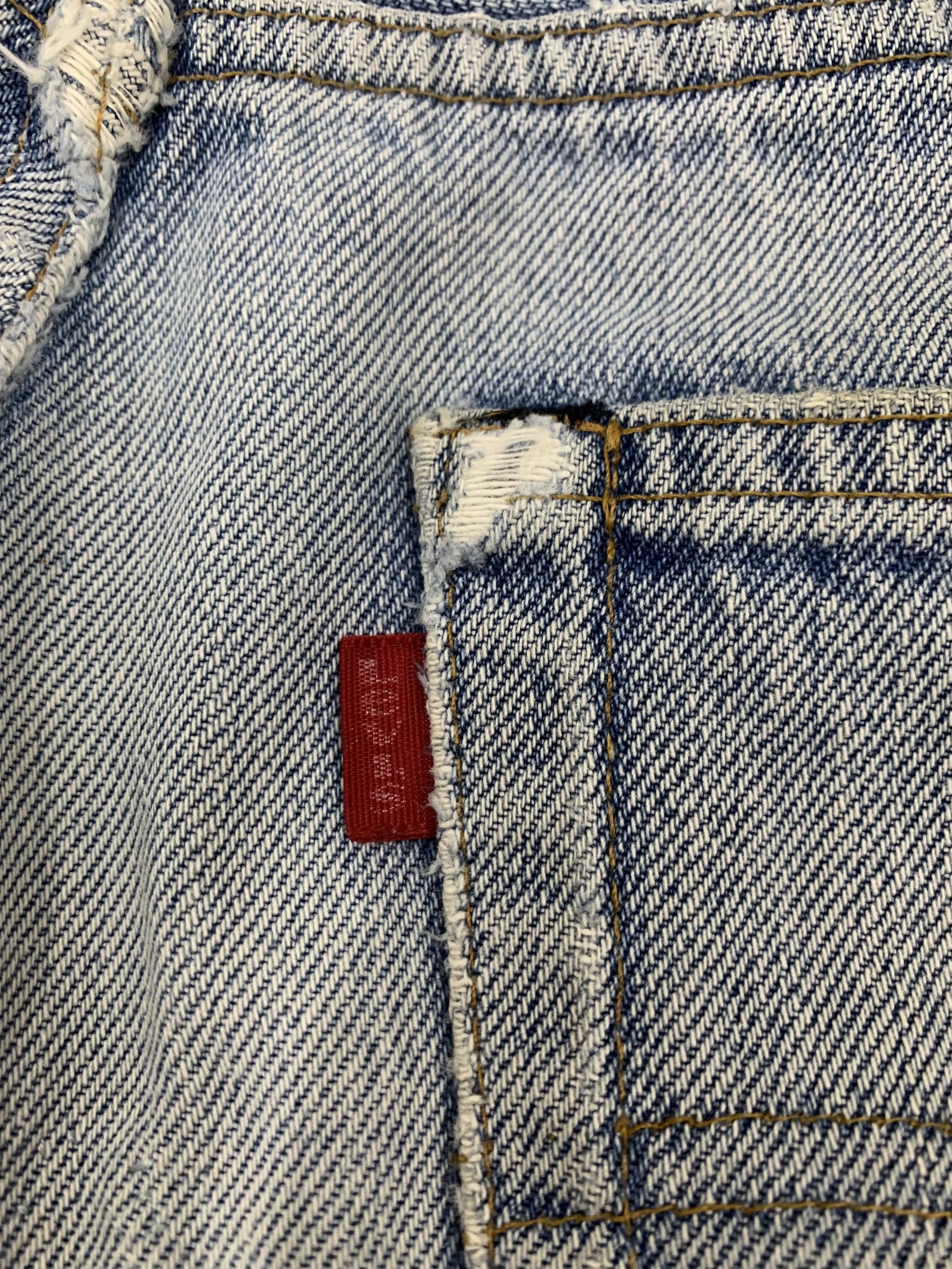 Levi's Vtg 80s Levi's 501 Selfedge Jeans Pant Button 524 Size US 28 / EU 44 - 8 Thumbnail