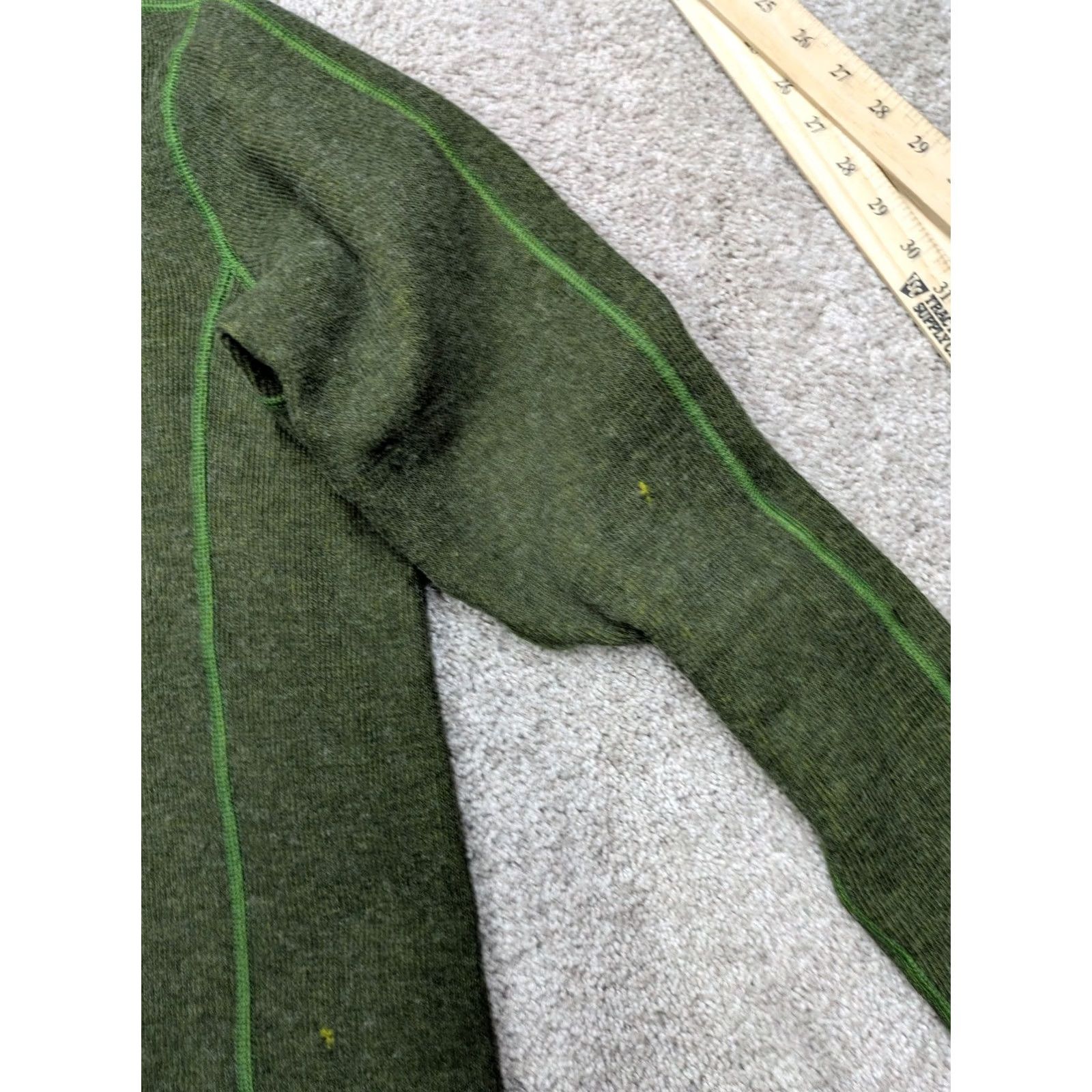 ExOfficio ExOfficio Jacket Mens L Large Green Pullover Wool Blend Quarter 1/4 Snap Size US L / EU 52-54 / 3 - 6 Thumbnail