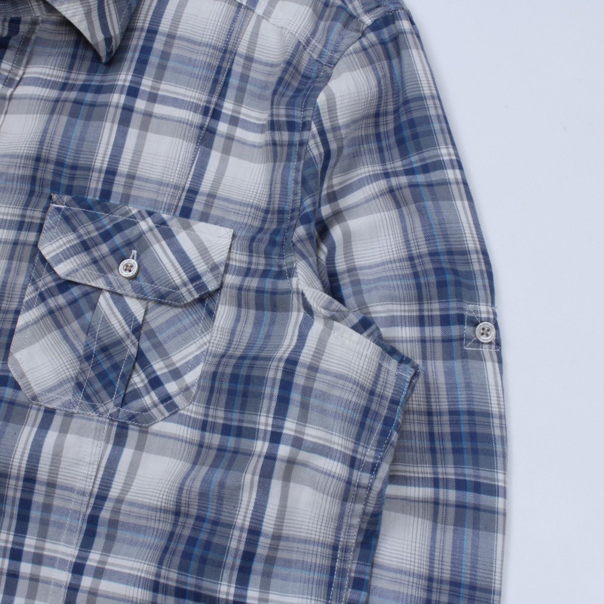Calvin Klein × Designer CKJ Calvin Klein Jeans Lightweight Long Sleeve Plaid Shirt Size US XL / EU 56 / 4 - 8 Thumbnail
