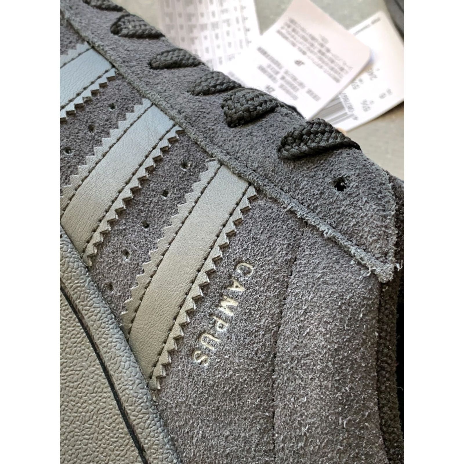 Adidas ADIDAS Campus Sneaker Women US 6, UK 5 1/2, EUR 38 2/3, 245 mm Black Suede Low Top 2024 Campus Model Shoes Size US 6 / IT 36 - 6 Thumbnail